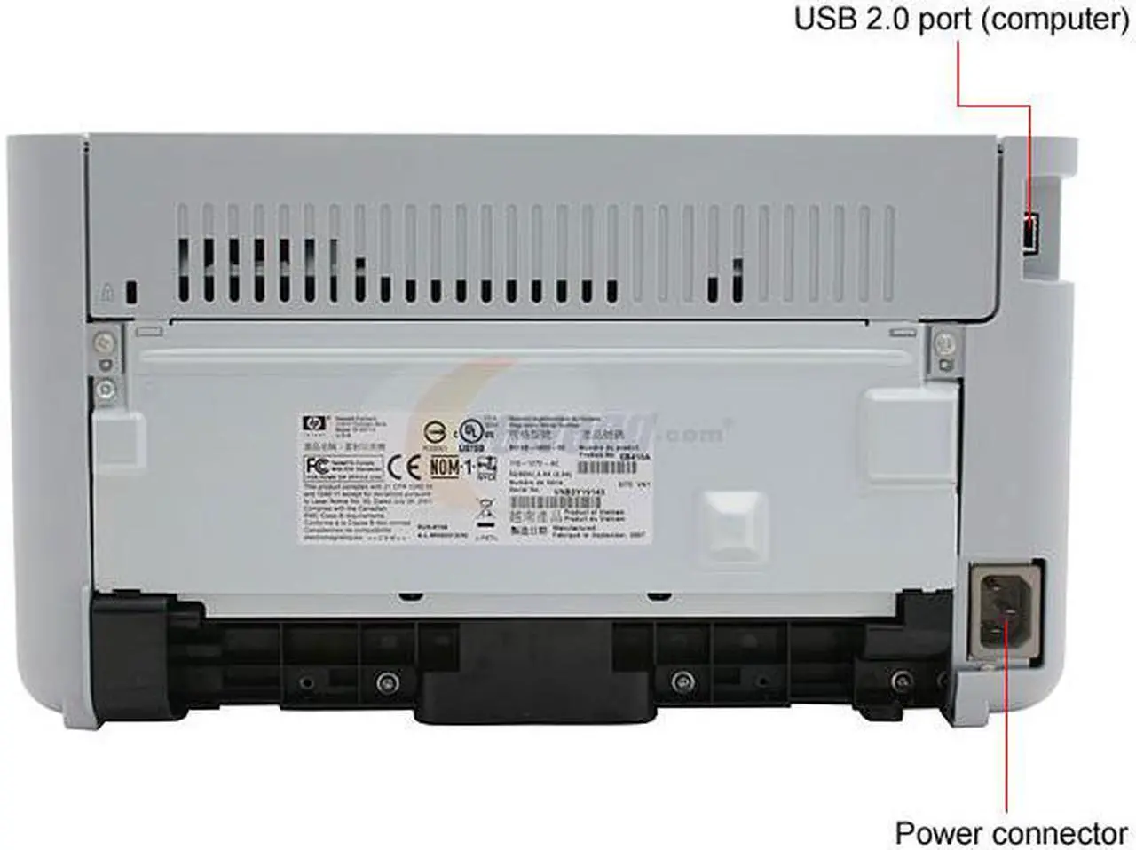 Alt view image 6 of 11 - HP LaserJet P1005 CB410A Personal Up to 15 ppm Monochrome USB Laser Printer