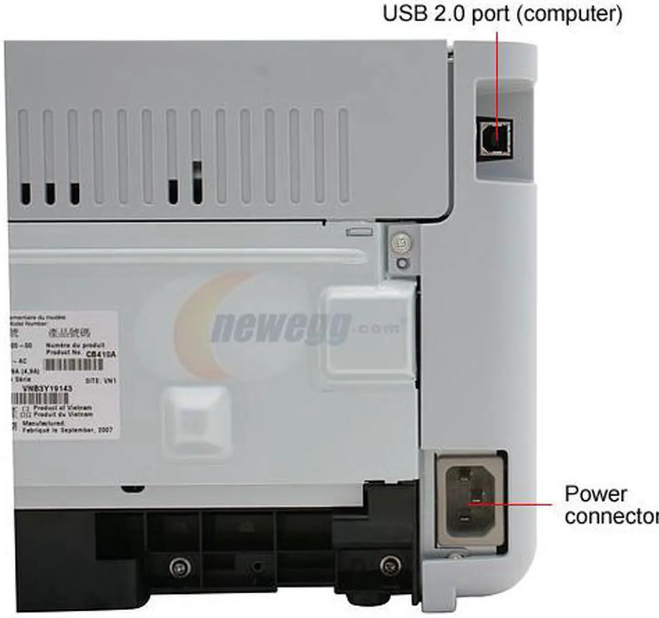 Alt view image 8 of 11 - HP LaserJet P1005 CB410A Personal Up to 15 ppm Monochrome USB Laser Printer