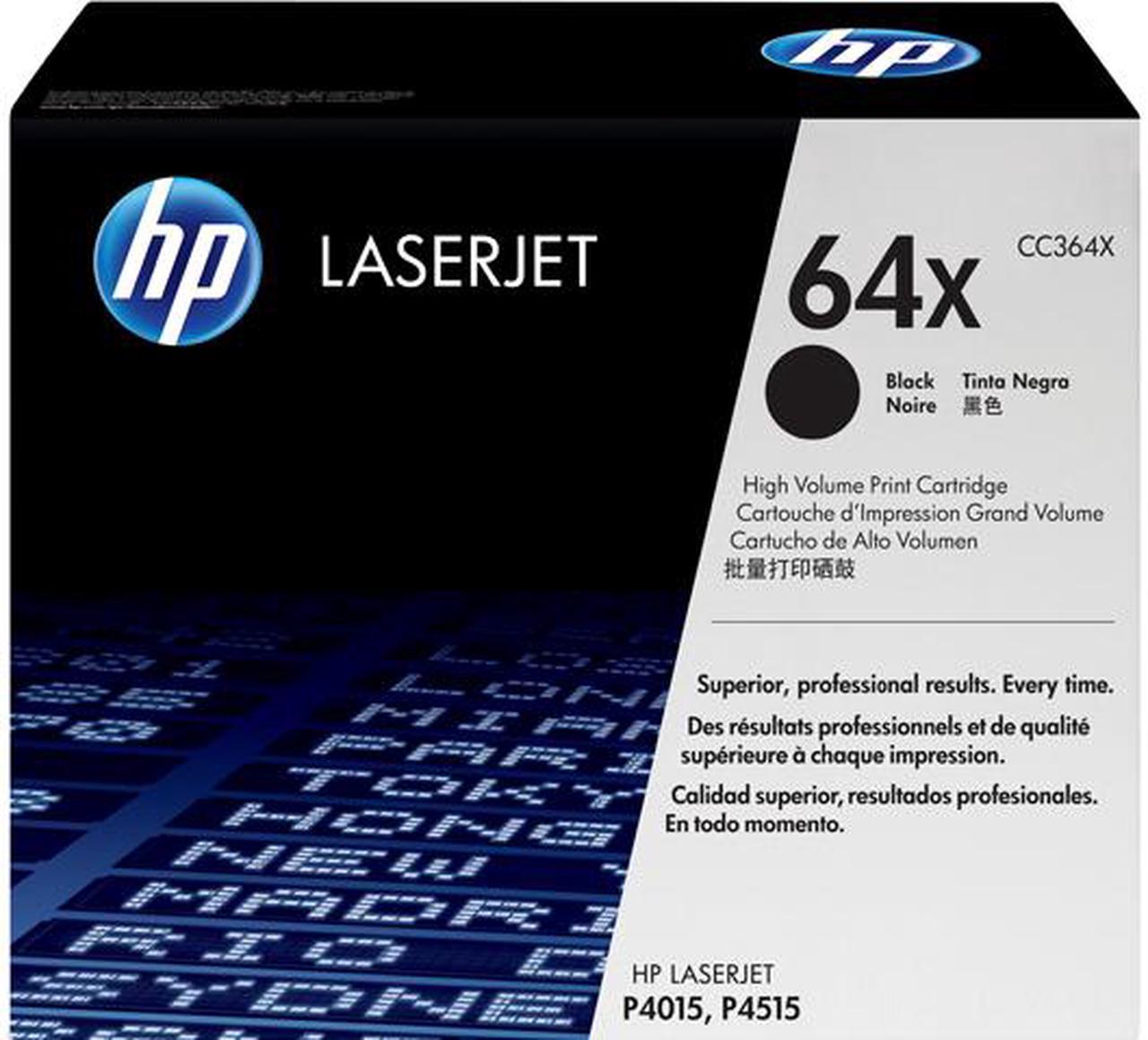 HP 64X High Yield LaserJet Toner Cartridge - Black