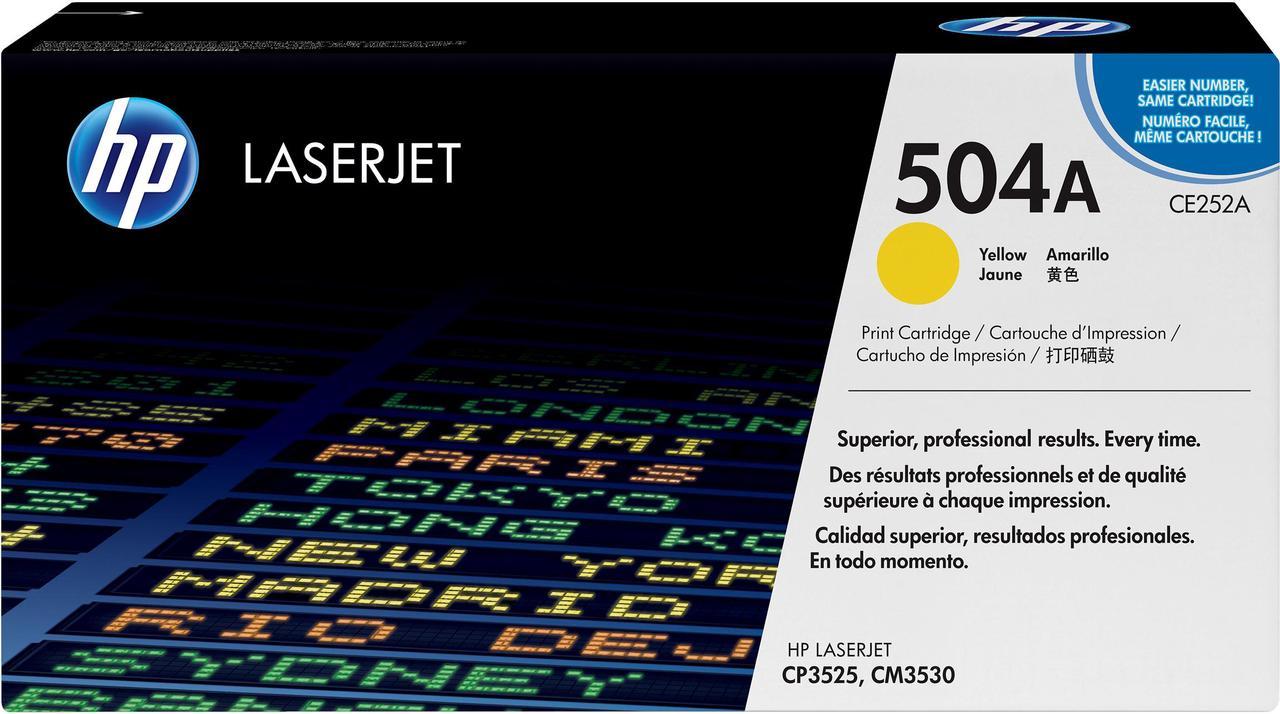 HP 504A LaserJet Toner Cartridge - Yellow