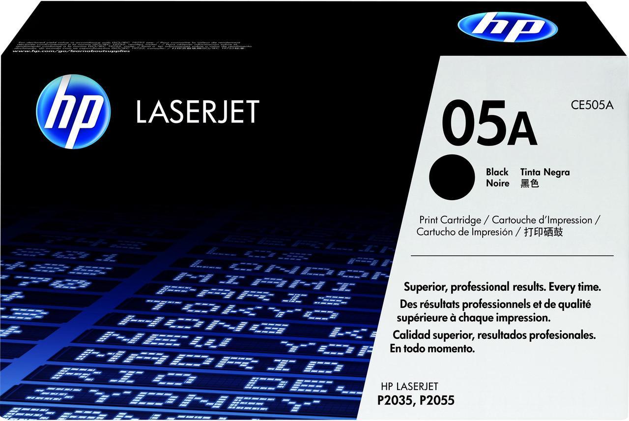 HP 05A Black Toner Cartridge | Works with HP LaserJet P2035, P2055 Series | CE505A