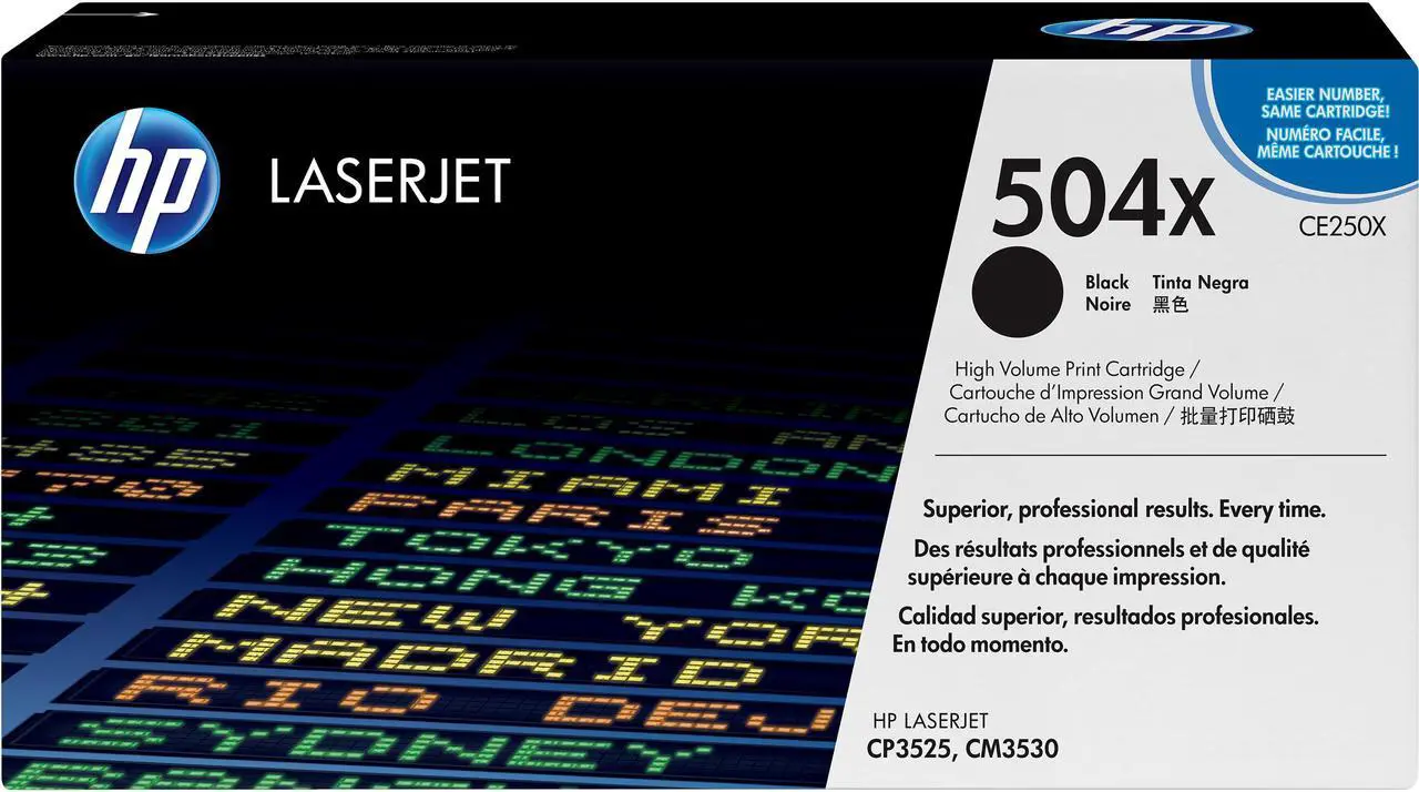 Main image of HP 504X High Yield LaserJet Toner Cartridge - Black