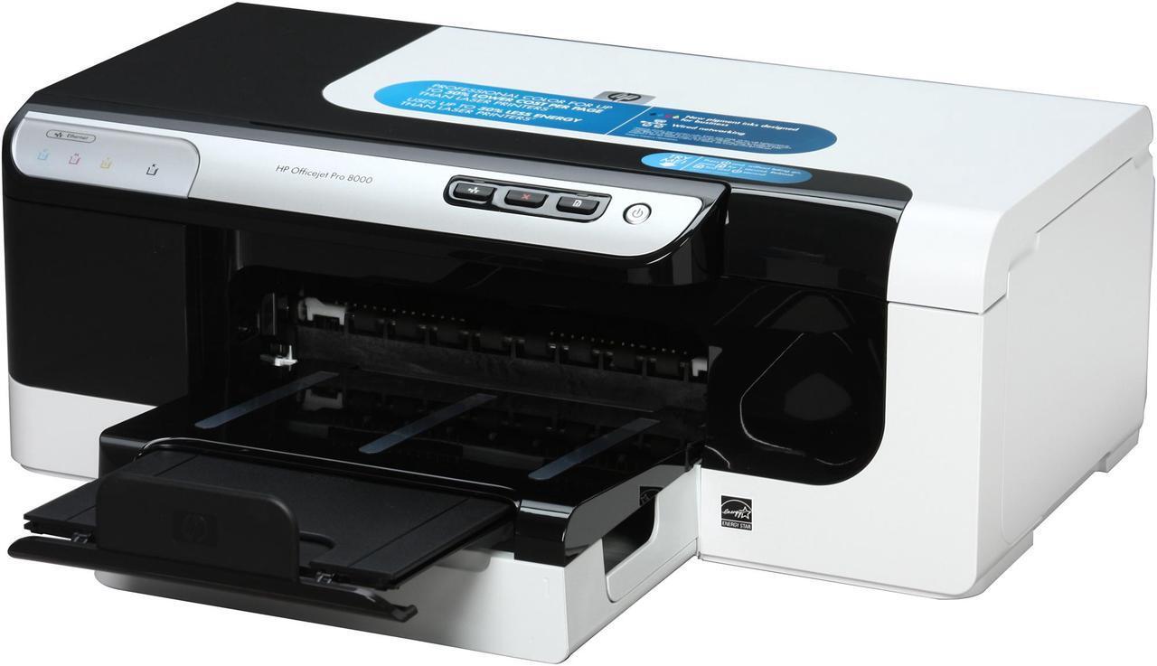 Main image of HP Officejet Pro 8000 CB092A Up to 35 ppm Black Print Speed 4800 x 1200 dpi Color Print Quality Ethernet (RJ-45) / USB InkJet Workgroup Color Printer