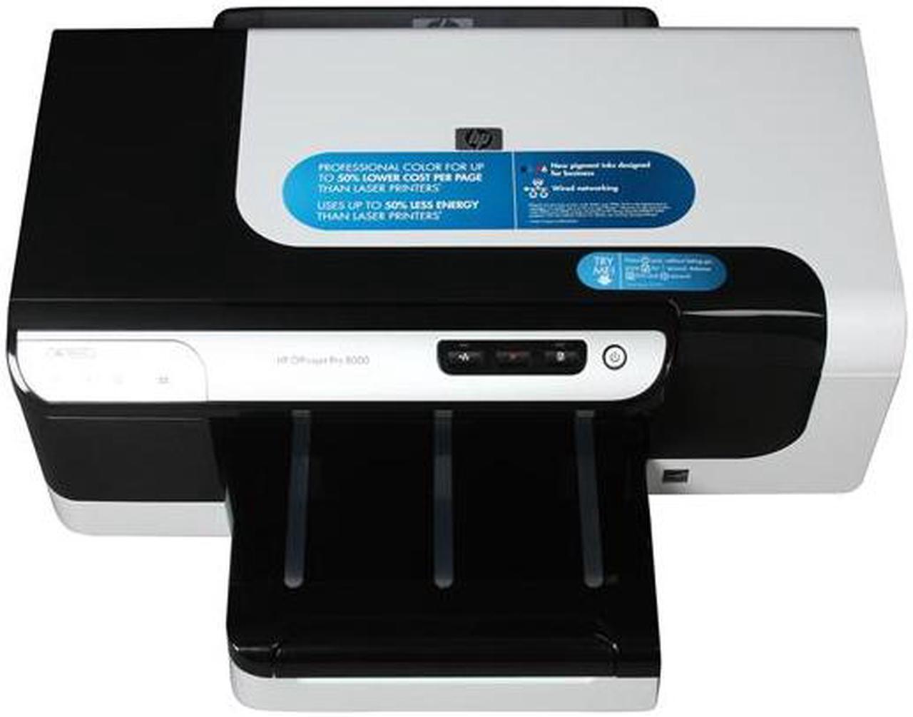 Alt view image 6 of 8 - HP Officejet Pro 8000 CB092A Up to 35 ppm Black Print Speed 4800 x 1200 dpi Color Print Quality Ethernet (RJ-45) / USB InkJet Workgroup Color Printer
