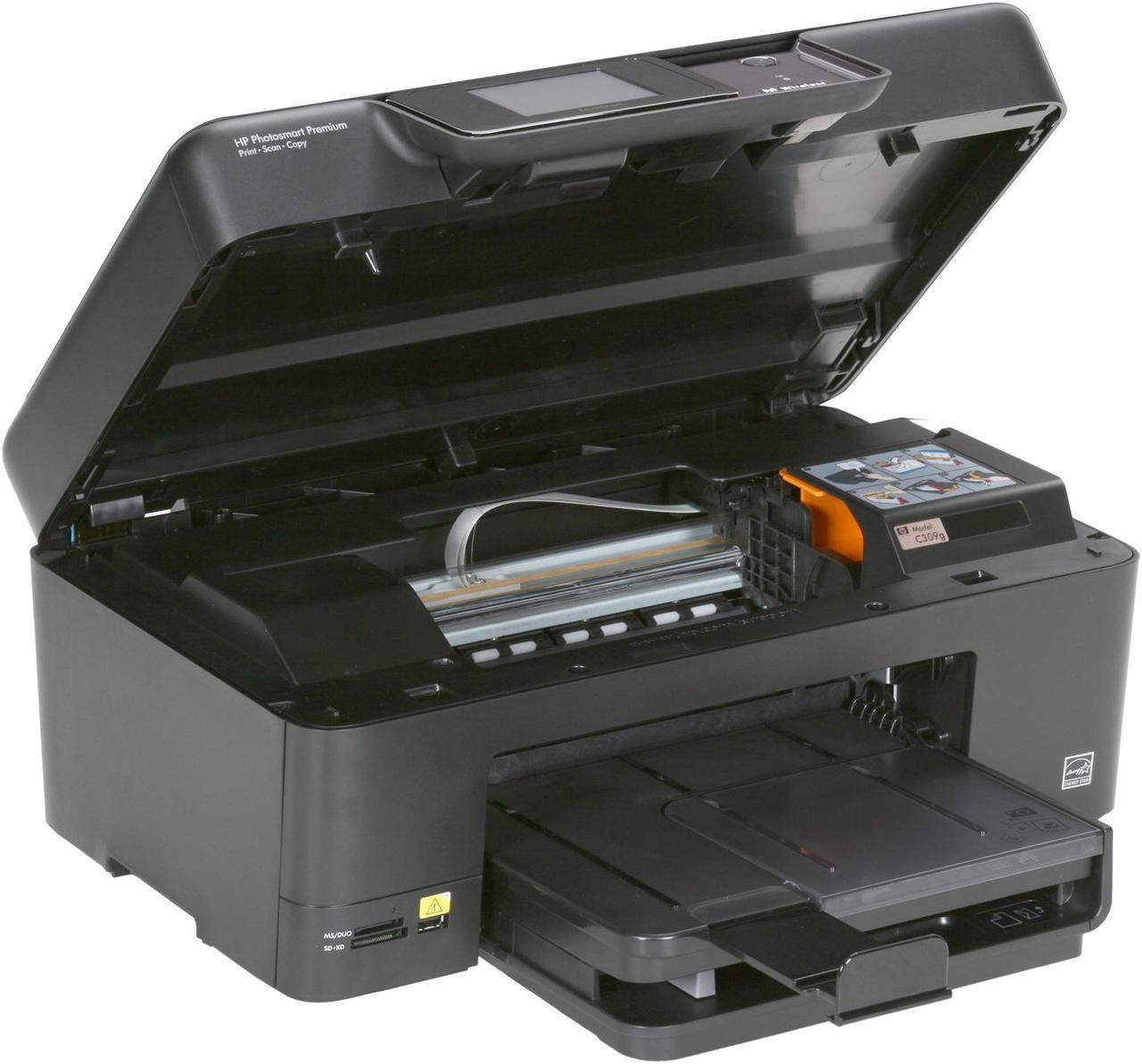 Alt view image 7 of 8 - HP Photosmart C309 CD055A Up to 33 ppm Black Print Speed 9600 x 2400 dpi Color Print Quality Bluetooth / Ethernet (RJ-45) / USB / Wi-Fi InkJet MFC / All-In-One Color Printer