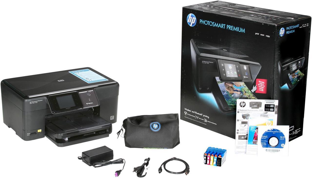 Alt view image 8 of 8 - HP Photosmart C309 CD055A Up to 33 ppm Black Print Speed 9600 x 2400 dpi Color Print Quality Bluetooth / Ethernet (RJ-45) / USB / Wi-Fi InkJet MFC / All-In-One Color Printer