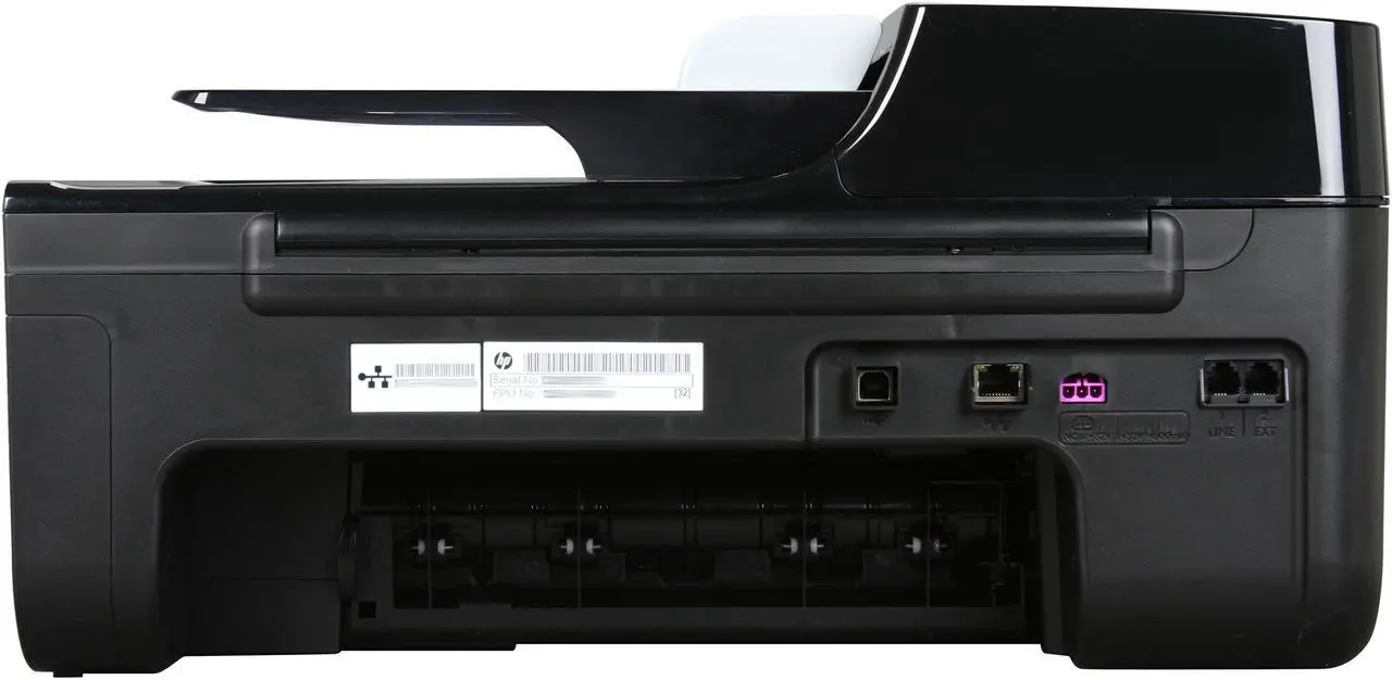 Alt view image 4 of 7 - HP Officejet 4500 CB867A Up to 28 ppm Black Print Speed 4800 x 1200 dpi Color Print Quality Ethernet (RJ-45) / USB Thermal Inkjet MFC / All-In-One Color Printer