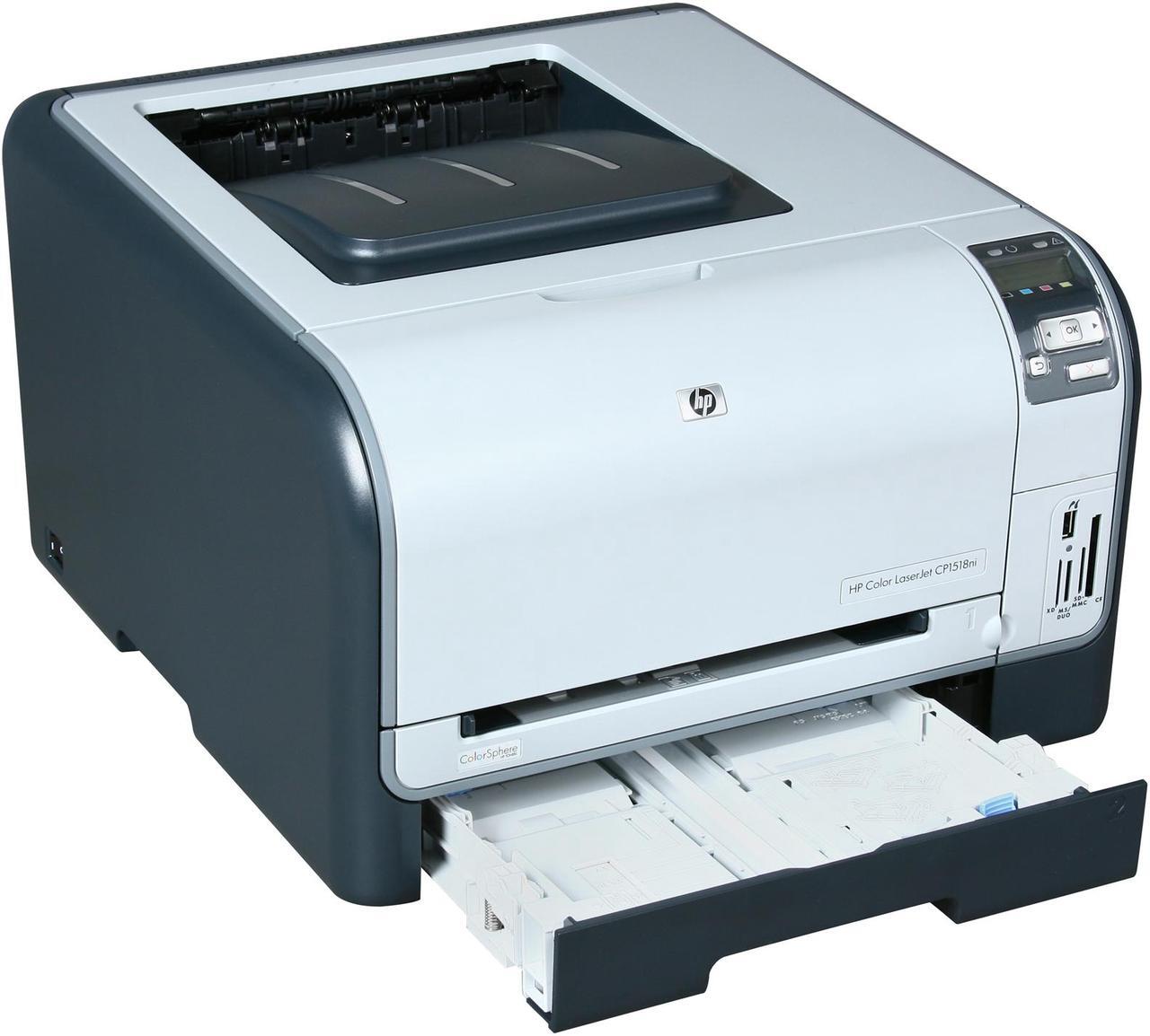 Alt view image 7 of 8 - HP LaserJet CP1518ni CC378AAR Workgroup Up to 12 ppm Color Ethernet (RJ-45) / USB Laser Printer