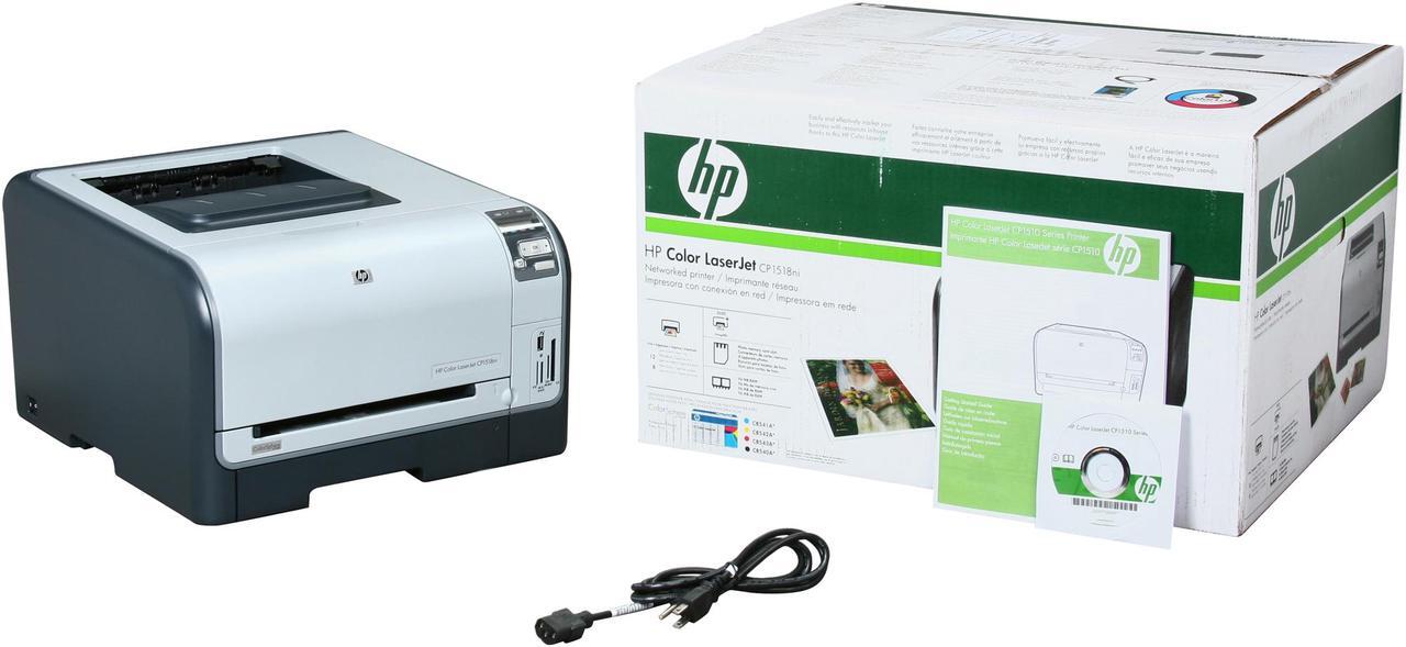 Alt view image 8 of 8 - HP LaserJet CP1518ni CC378AAR Workgroup Up to 12 ppm Color Ethernet (RJ-45) / USB Laser Printer