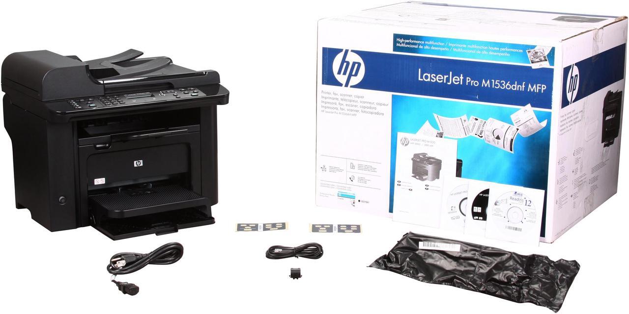 Alt view image 8 of 8 - HP LaserJet Pro M1536dnf MFP Up to 25 ppm Monochrome Ethernet (RJ-45) / USB Laser Multifunction Printer