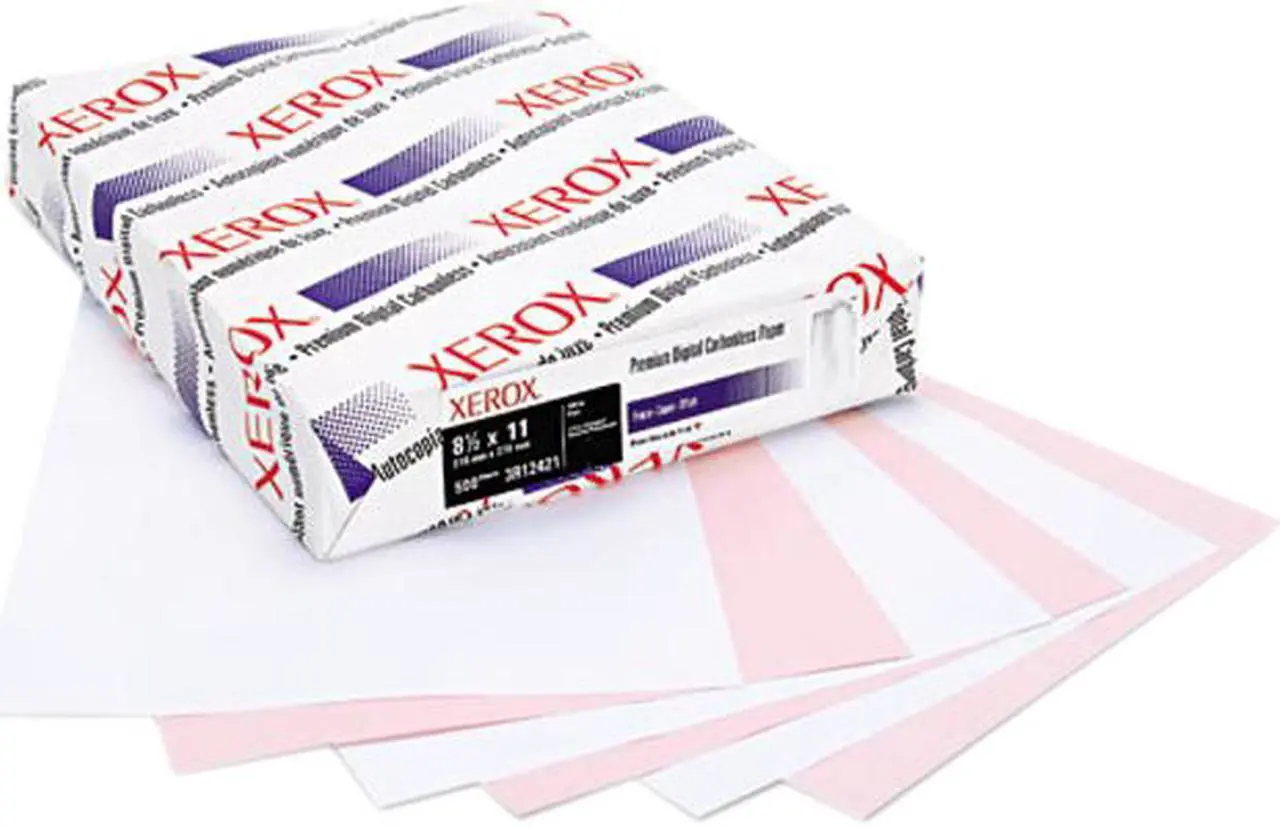 Main image of Xerox 3R12421 Revolution Two-Part Digital Carbonless Paper, 22 lb, 8 1/2 x 11, White/Pink - 1 Carton (5,000 Sheets)