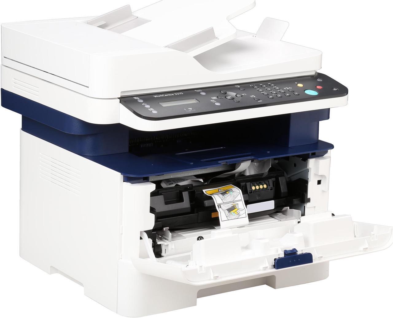 Alt view image 8 of 9 - Xerox WorkCentre 3215/NI Black and White Multifunction Printer, Print/Copy/Scan/Fax Letter/Legal, Up To 27ppm, 2-Sided Print, USB/Ethernet/Wireless, 250-Sheet Tray