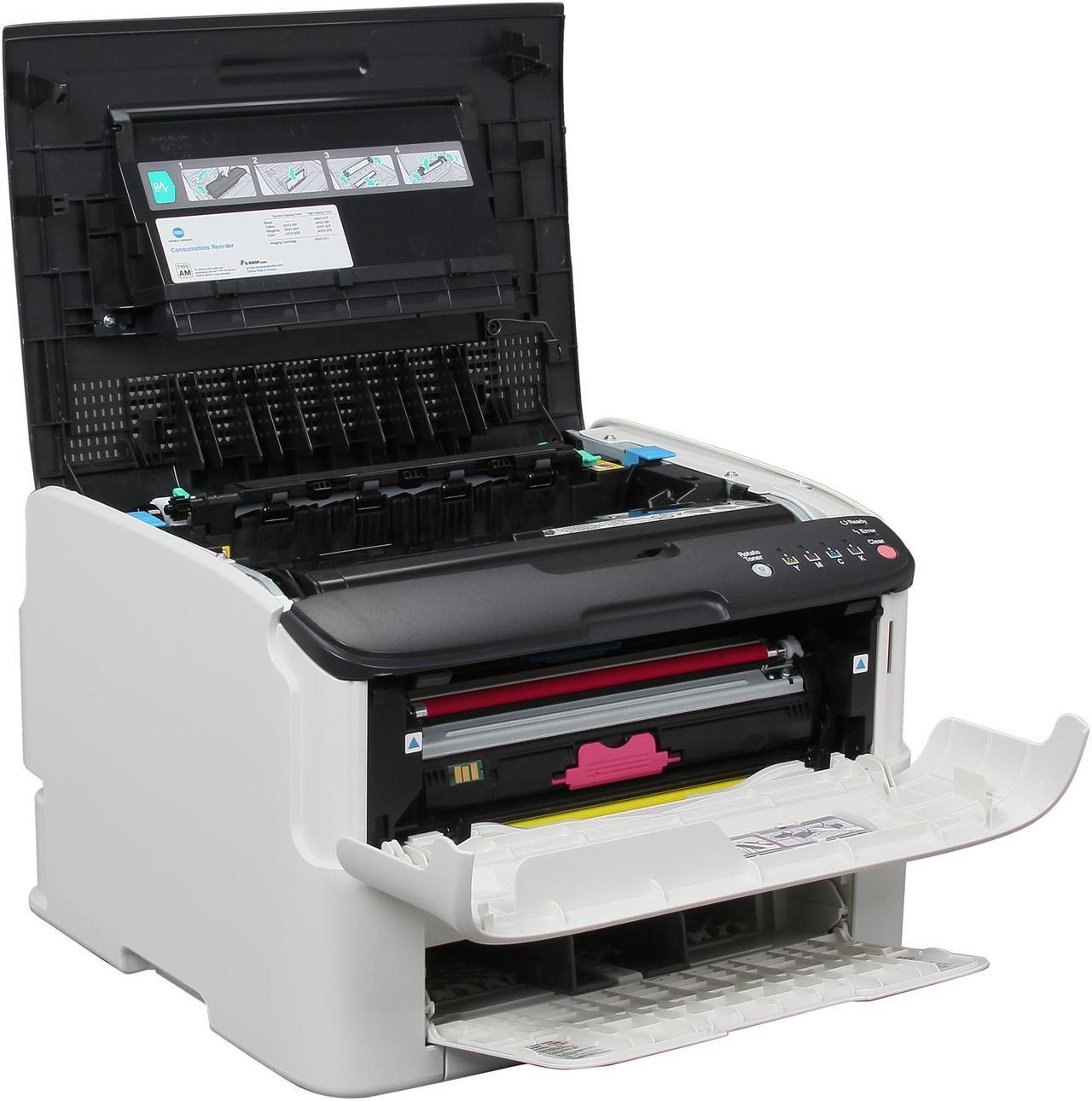 Alt view image 5 of 8 - Konica Minolta magicolor 1600W Personal Up to 20 ppm 1200 x 600 dpi Color Print Quality Color USB Laser Printer