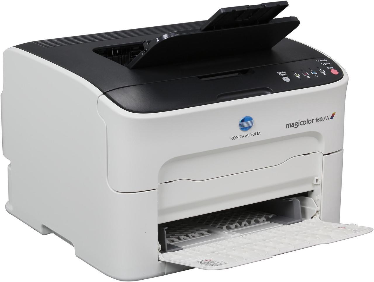 Alt view image 6 of 8 - Konica Minolta magicolor 1600W Personal Up to 20 ppm 1200 x 600 dpi Color Print Quality Color USB Laser Printer
