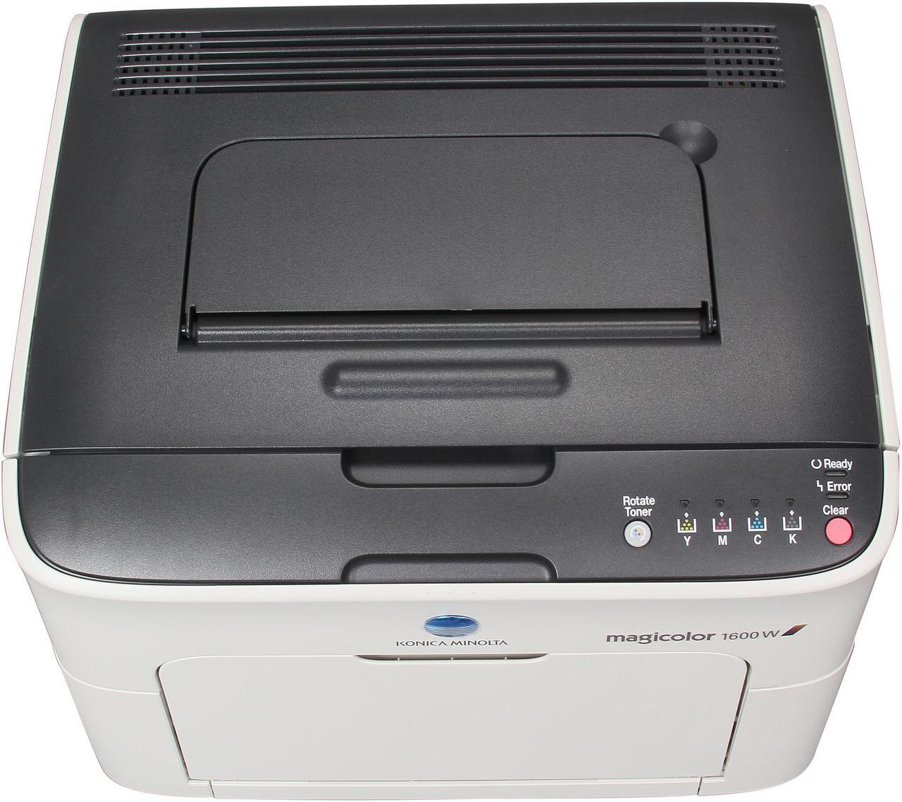 Alt view image 7 of 8 - Konica Minolta magicolor 1600W Personal Up to 20 ppm 1200 x 600 dpi Color Print Quality Color USB Laser Printer
