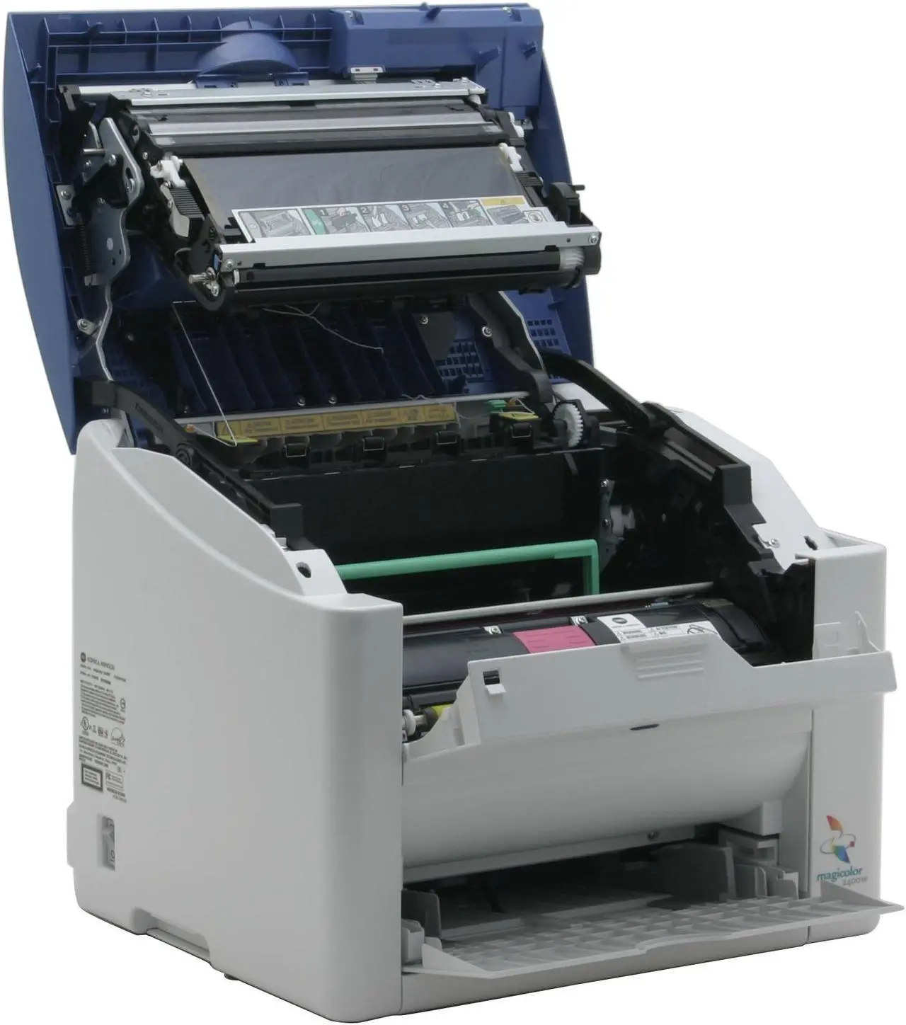 Alt view image 2 of 7 - Konica Minolta magicolor 2400W 5250220-100 Workgroup Up to 20 ppm 2400 x 600 dpi Color Print Quality Color USB Laser Printer