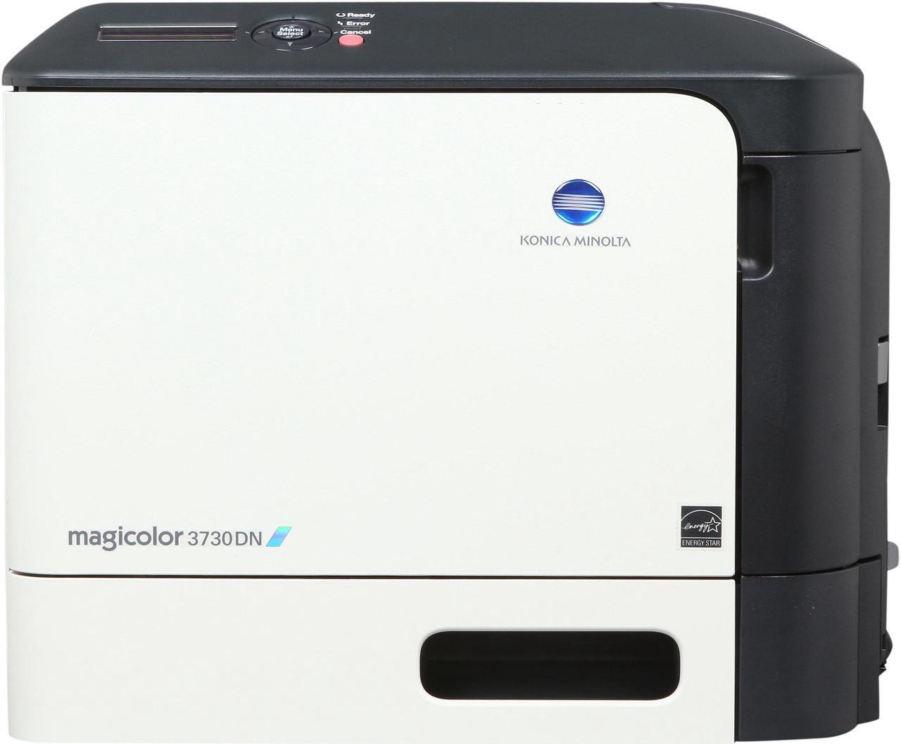 Alt view image 2 of 10 - Konica Minolta magicolor 3730DN Workgroup Up to 25 ppm 2400 x 600 dpi Color Print Quality Color Ethernet (RJ-45) / USB Laser Printer