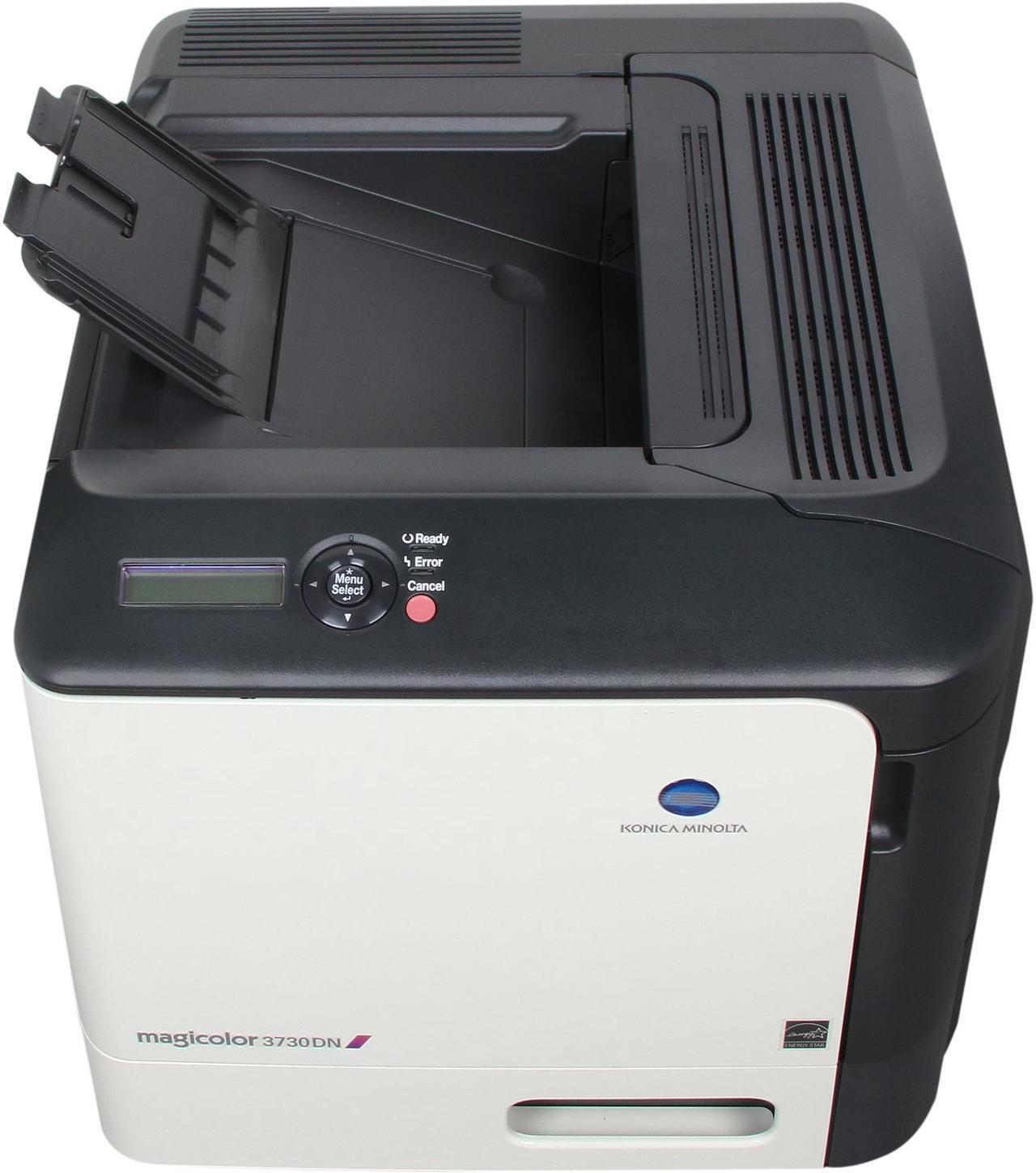 Alt view image 6 of 10 - Konica Minolta magicolor 3730DN Workgroup Up to 25 ppm 2400 x 600 dpi Color Print Quality Color Ethernet (RJ-45) / USB Laser Printer