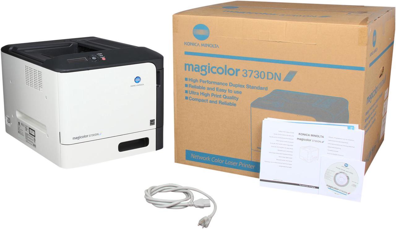 Alt view image 10 of 10 - Konica Minolta magicolor 3730DN Workgroup Up to 25 ppm 2400 x 600 dpi Color Print Quality Color Ethernet (RJ-45) / USB Laser Printer