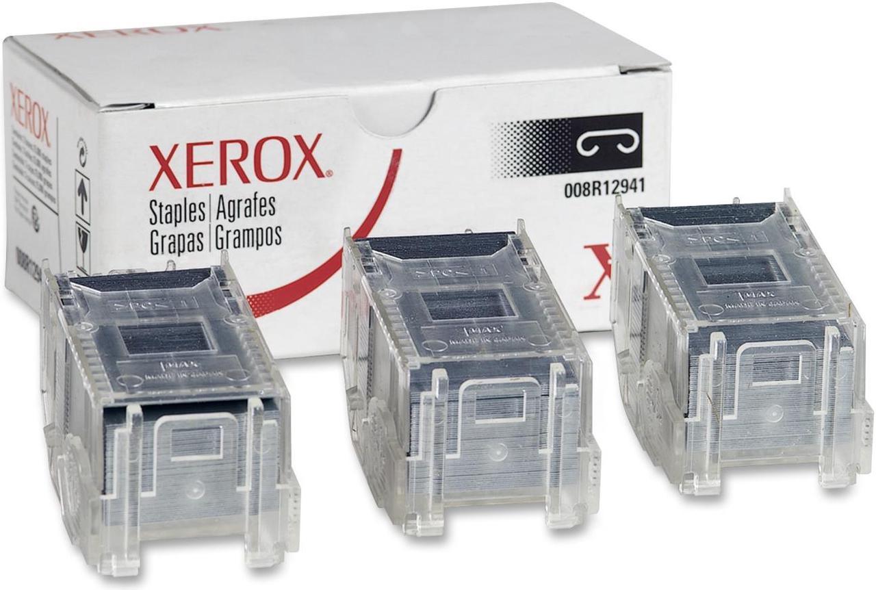 XEROX SUPPLIES 008R12941 Stacker Staples Pack, 3 Cartridges x 5,000 Staples Each For Phaser 7760