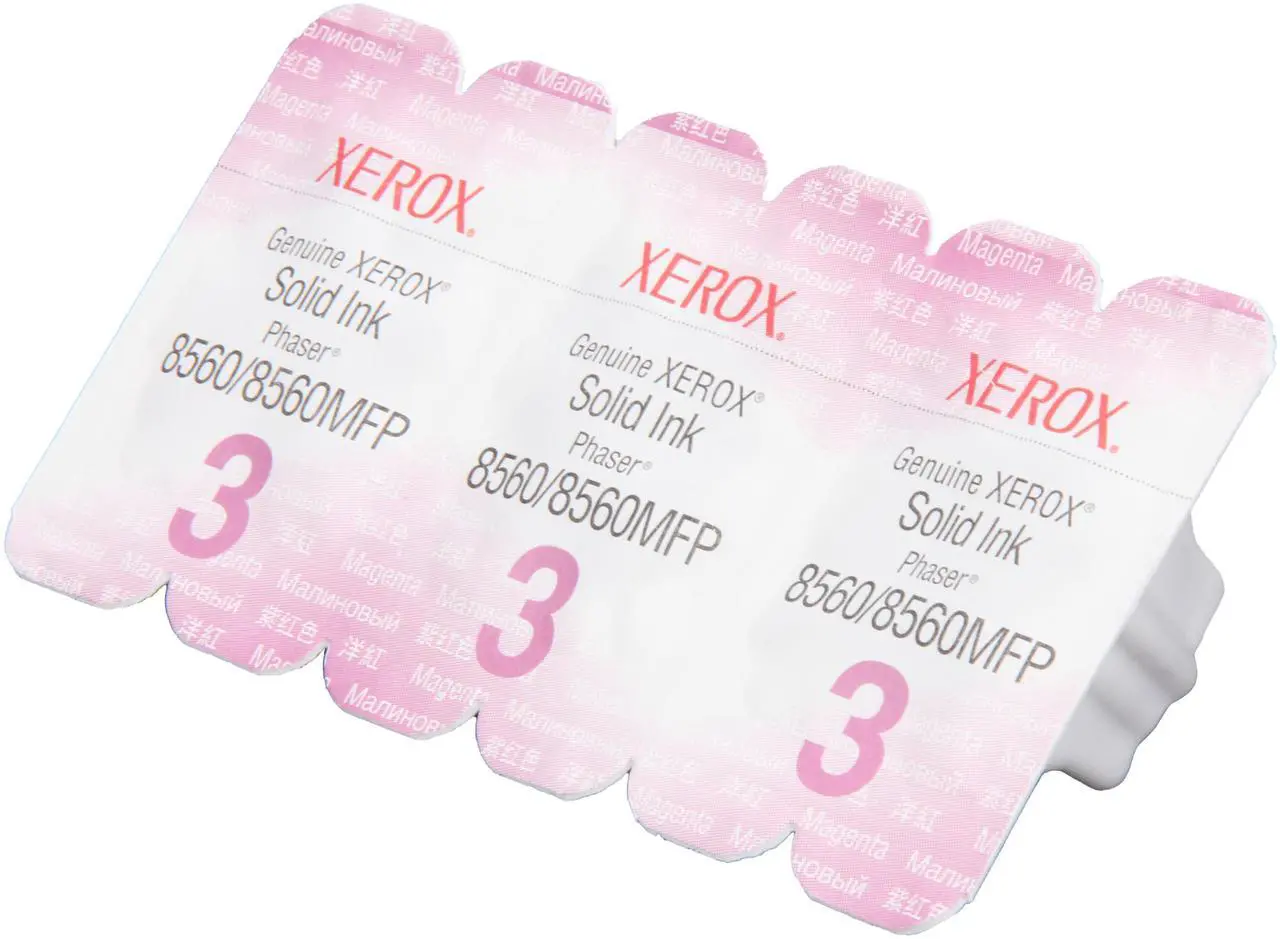 Alt view image 6 of 9 - Xerox 108R00724 Solid Ink - 3 Sticks - Magenta