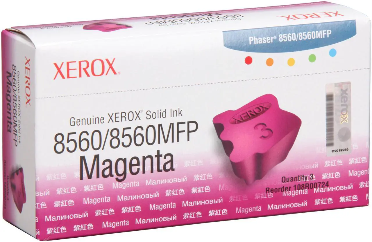 Main image of Xerox 108R00724 Solid Ink - 3 Sticks - Magenta