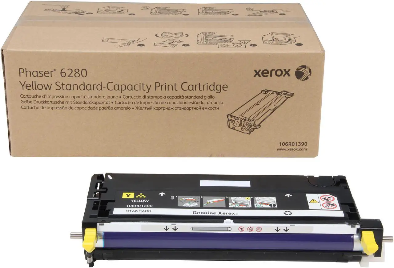 Alt view image 2 of 7 - Xerox 106R01390 Toner Cartridge - Yellow