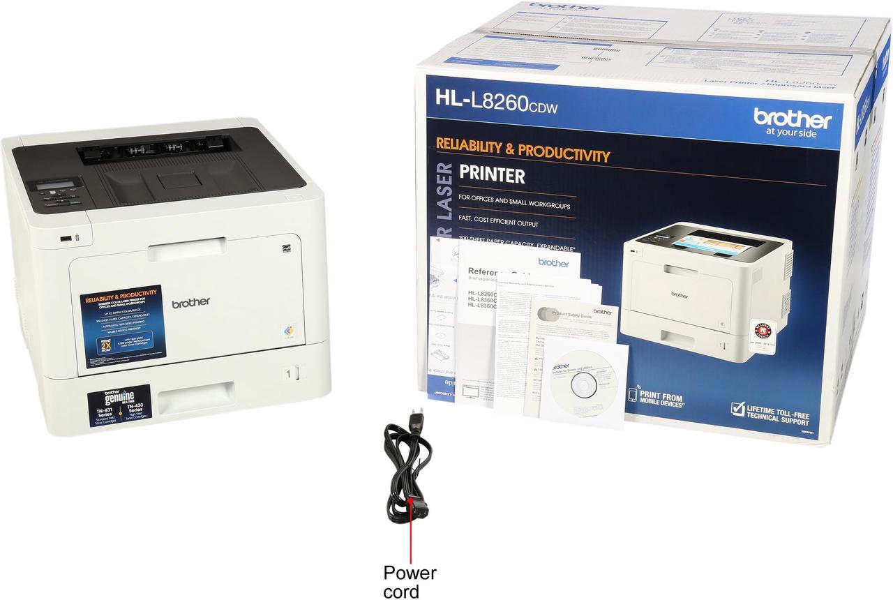 Alt view image 12 of 11 - Brother HL-L8260CDW Business Color Laser Printer, Duplex Printing with Flexible Wireless Networking and Mobile Device Printing