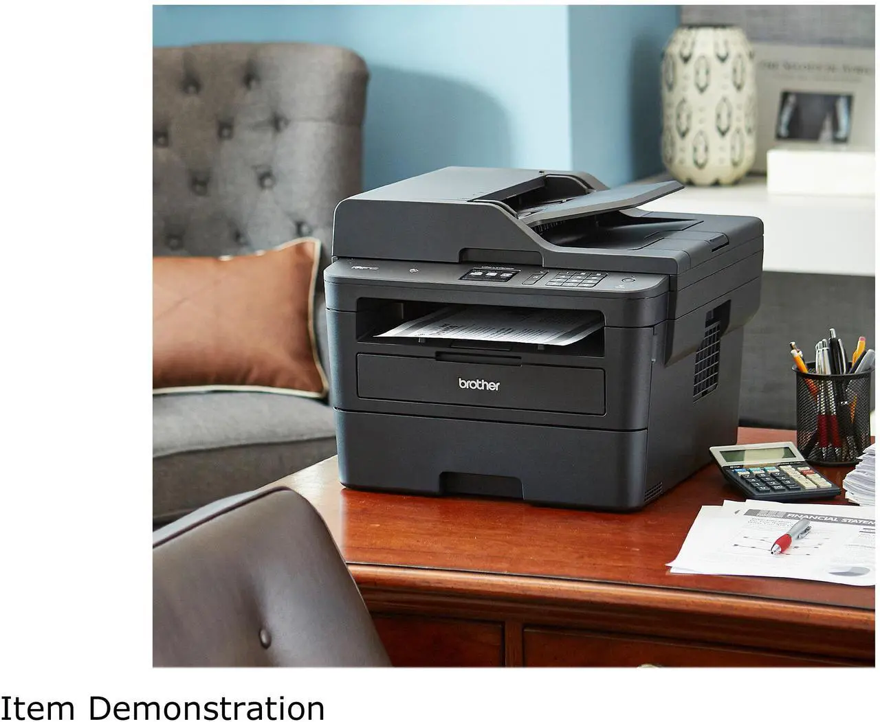 Alt view image 2 of 3 - Brother MFC-L2750DW Wireless Compact All-in-One Monochrome Laser Printer with Duplex Copy & Scan