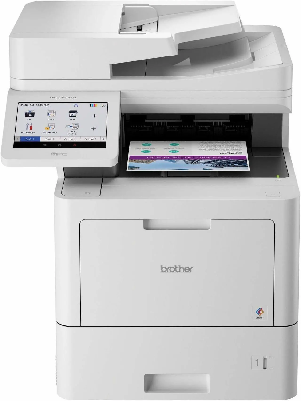 Alt view image 2 of 7 - Brother MFC-L9610CDN Laser Multifunction Printer - Color -  Copier/Fax/Printer/Scanner - 42 ppm Mono/42 ppm Color Print - 2400 x 600 dpi Print