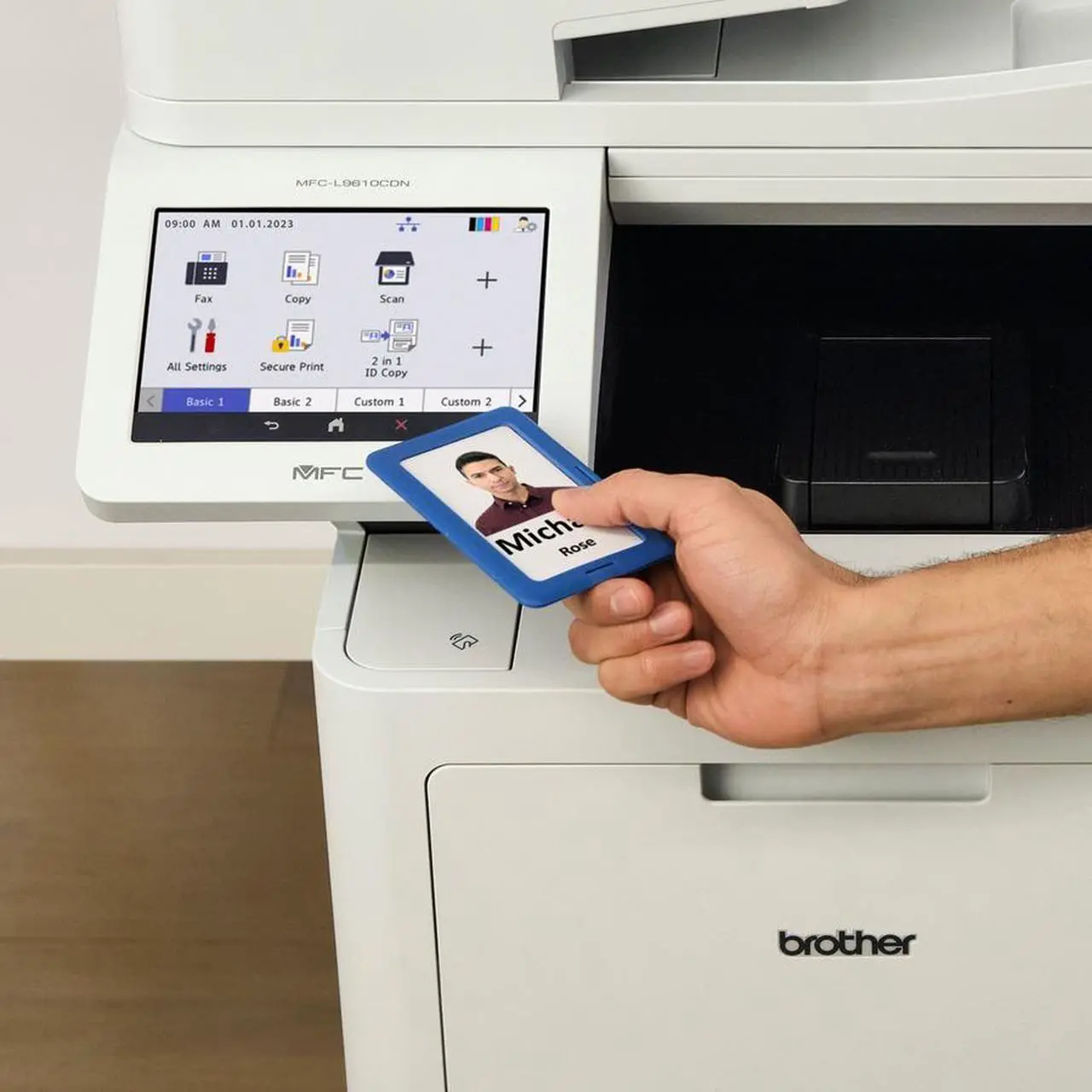 Alt view image 7 of 7 - Brother MFC-L9610CDN Laser Multifunction Printer - Color -  Copier/Fax/Printer/Scanner - 42 ppm Mono/42 ppm Color Print - 2400 x 600 dpi Print