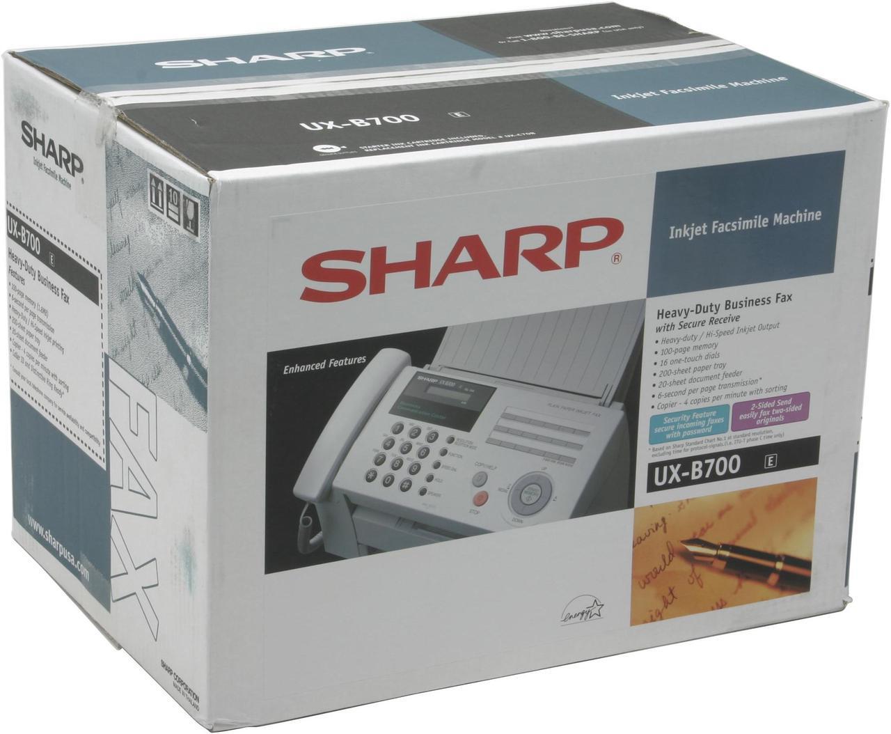 Alt view image 11 of 11 - SHARP UXB700E Fax Machine