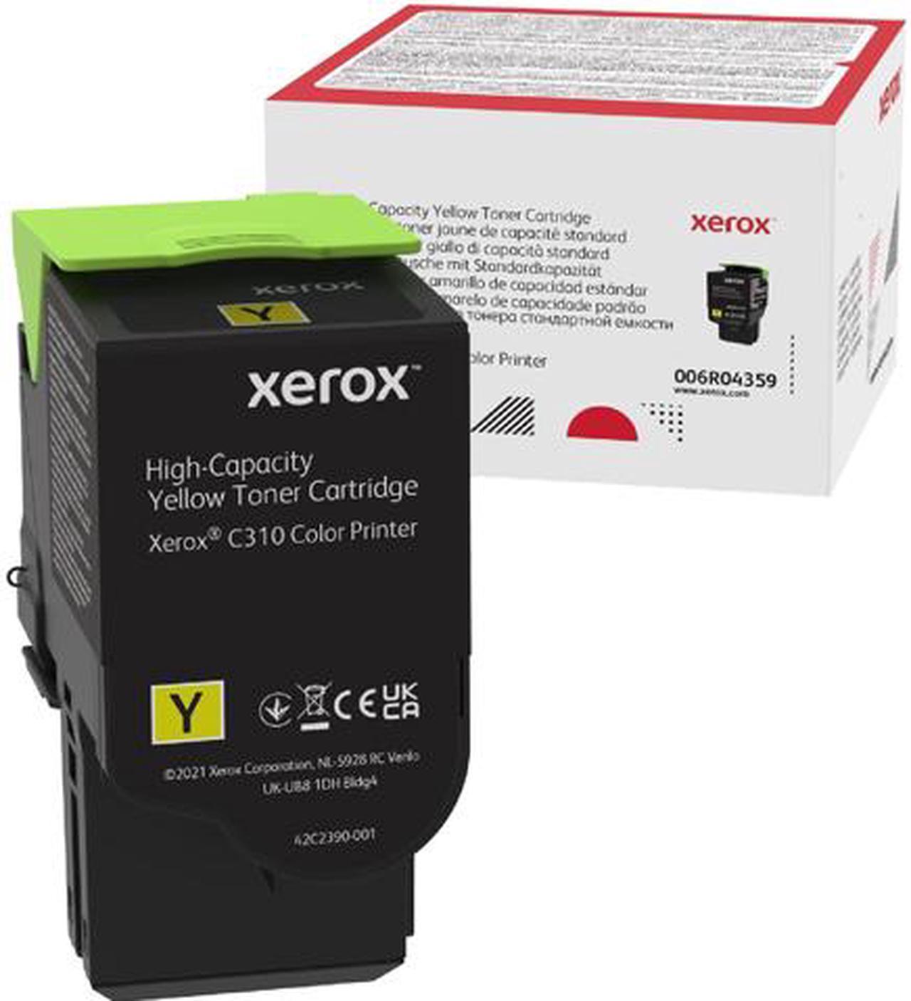 Genuine Xerox Yellow High Capactiy Toner Cartridge, Xerox C310 Color Printer, (Use & Return)