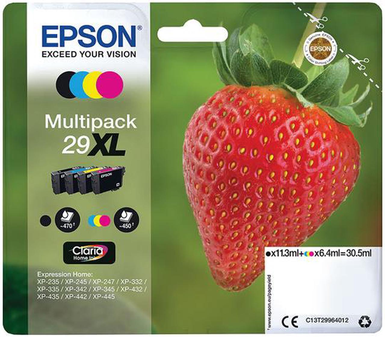 EPSON C13T29964012 Multipack 4-colours 29XL Claria Home Ink Black/Cyan/Magenta/Yellow