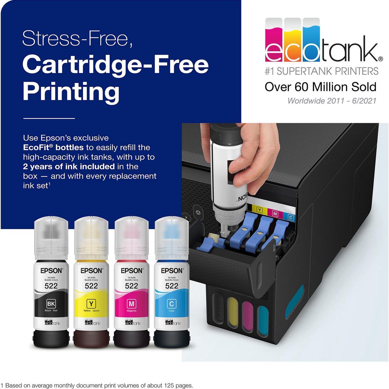 Alt view image 4 of 8 - Epson EcoTank® ET-2800 AIO Black Printer Home Office