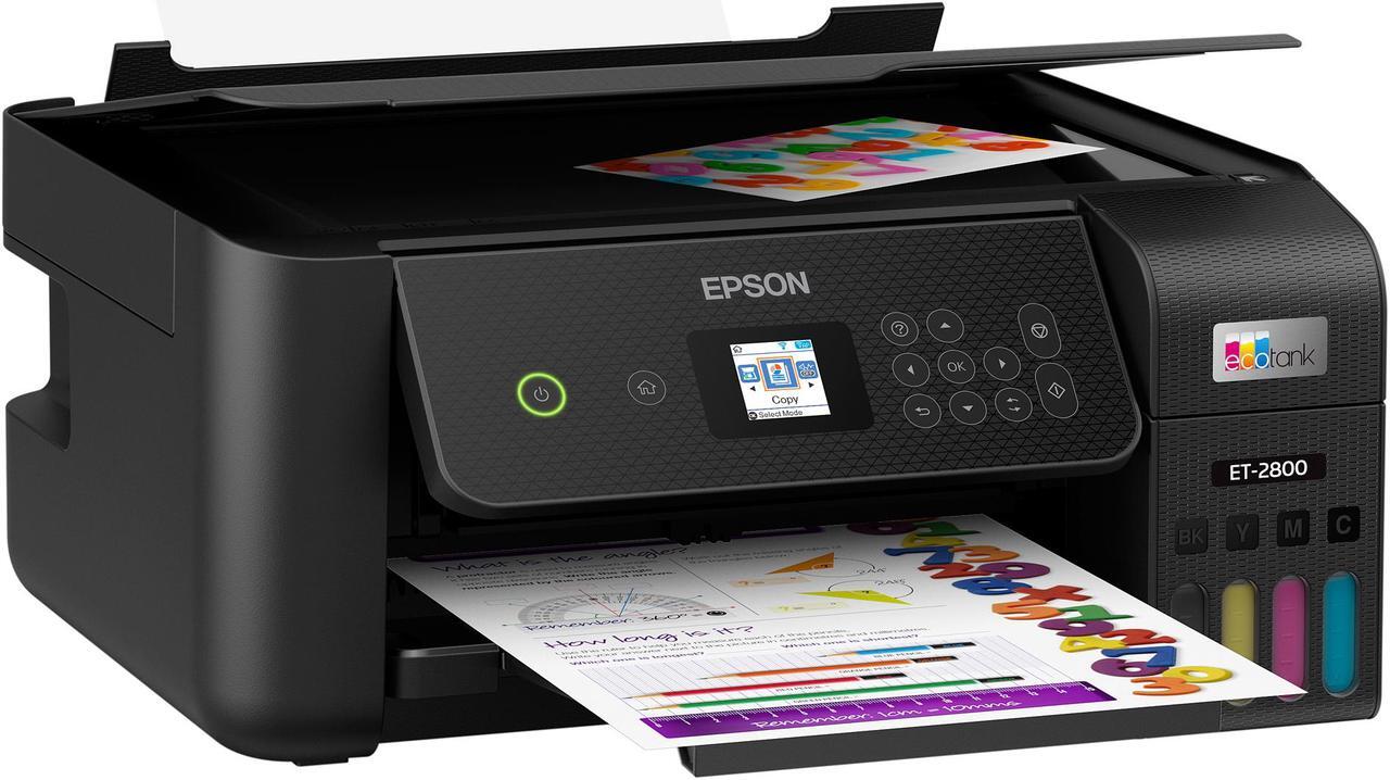 Alt view image 8 of 8 - Epson EcoTank® ET-2800 AIO Black Printer Home Office