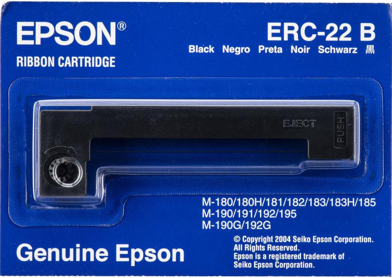 Epson ERC-22B Black Fabric Ribbon Cartridge for M-180 & M-190  ERC-22B