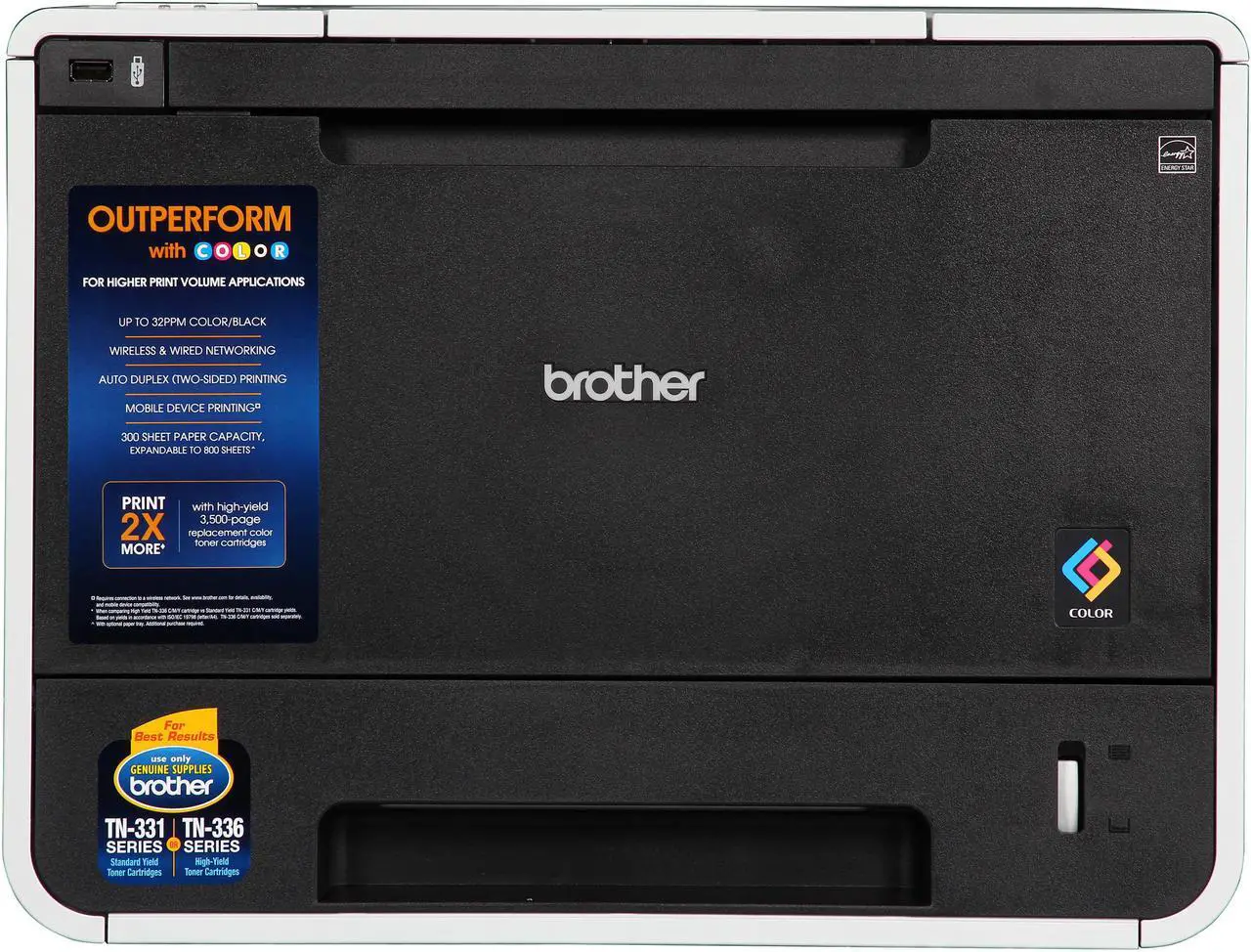 Alt view image 2 of 9 - Brother HL-L8350CDW Color Laser Printer with Wireless Networking and Duplex Printing