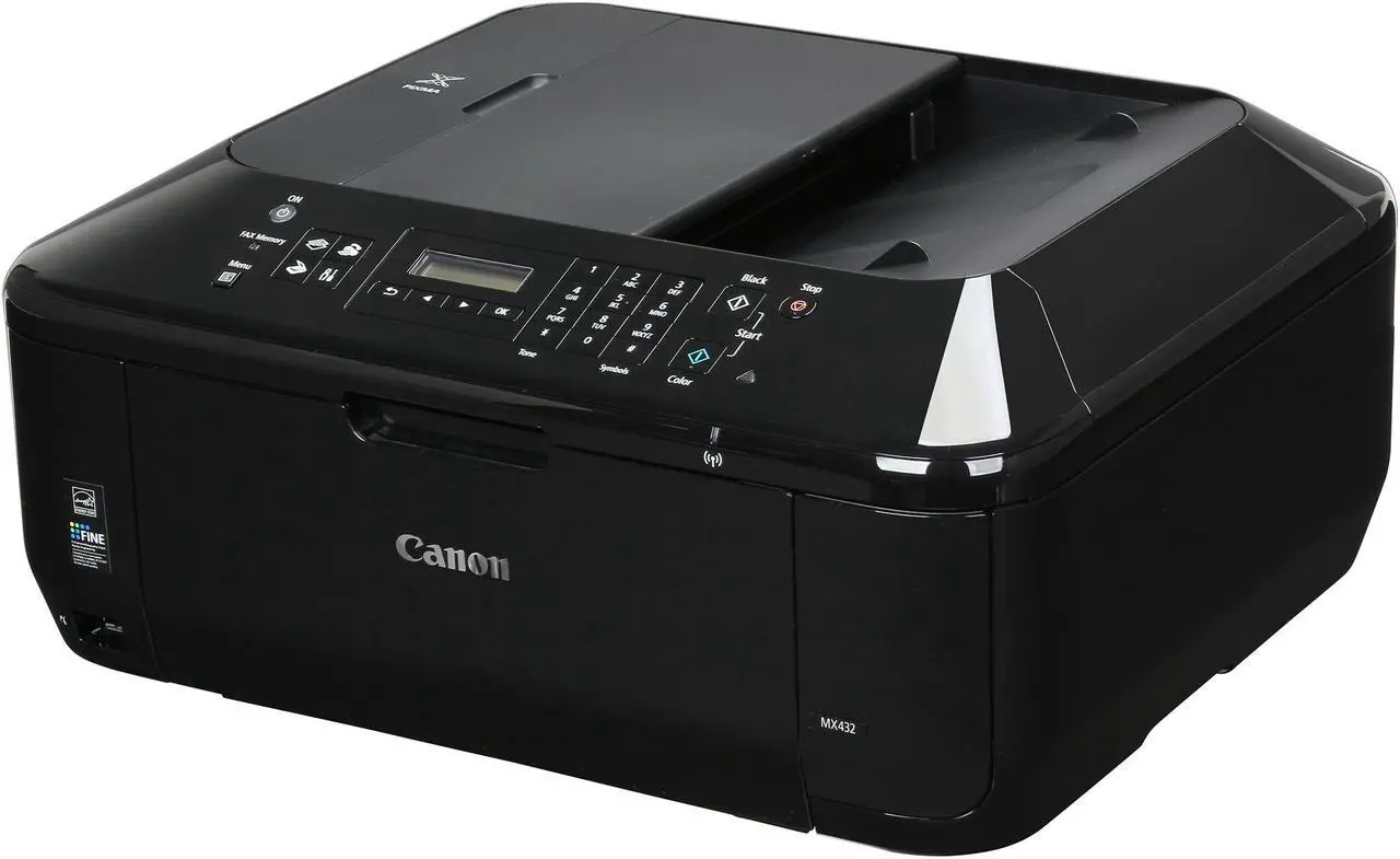 Main image of Canon PIXMA MX432 ESAT: 9.7 ipm Black Print Speed 4800 x 1200 dpi Color Print Quality USB / Wi-Fi InkJet All-In-One Color Inkjet Printer