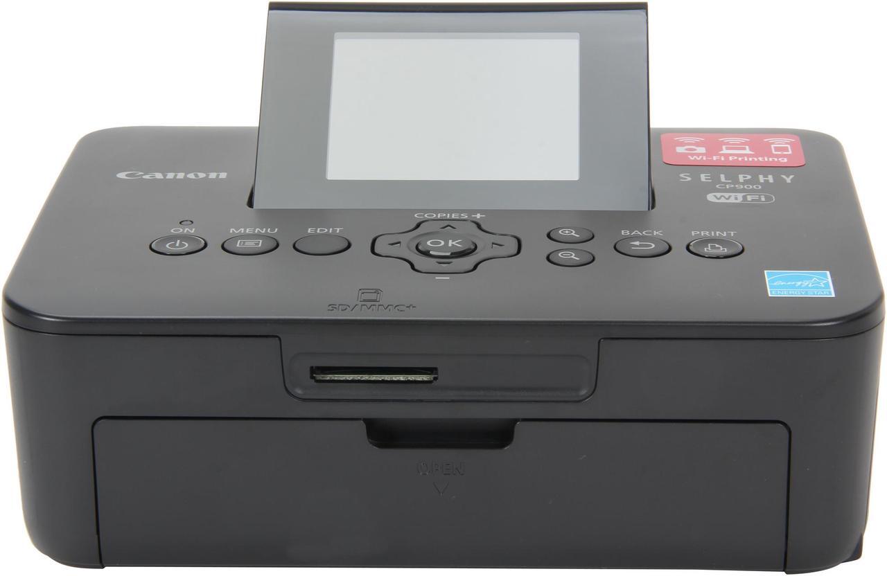 Alt view image 2 of 7 - Canon SELPHY series CP900 Black Postcard Size:Borderless Photo: 47 seconds Black Print Speed 300 x 300 dpi: 256 levels of color Color Print Quality USB / Wi-Fi Dye-Sublimation Photo Color Printer