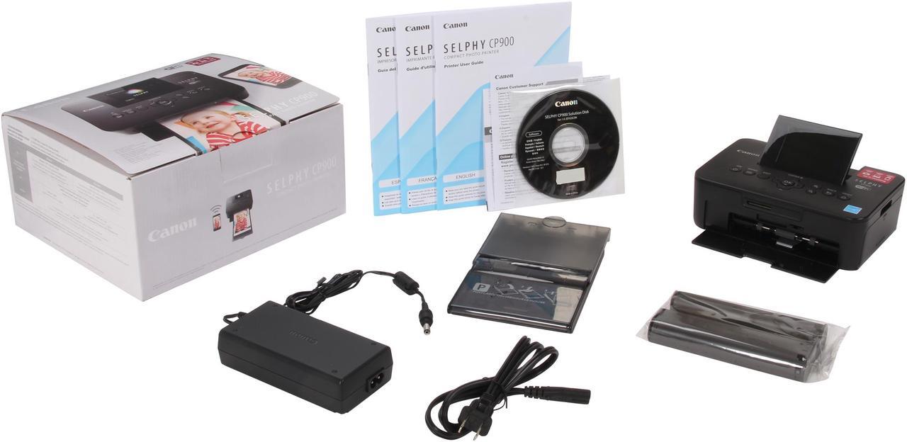 Alt view image 7 of 7 - Canon SELPHY series CP900 Black Postcard Size:Borderless Photo: 47 seconds Black Print Speed 300 x 300 dpi: 256 levels of color Color Print Quality USB / Wi-Fi Dye-Sublimation Photo Color Printer