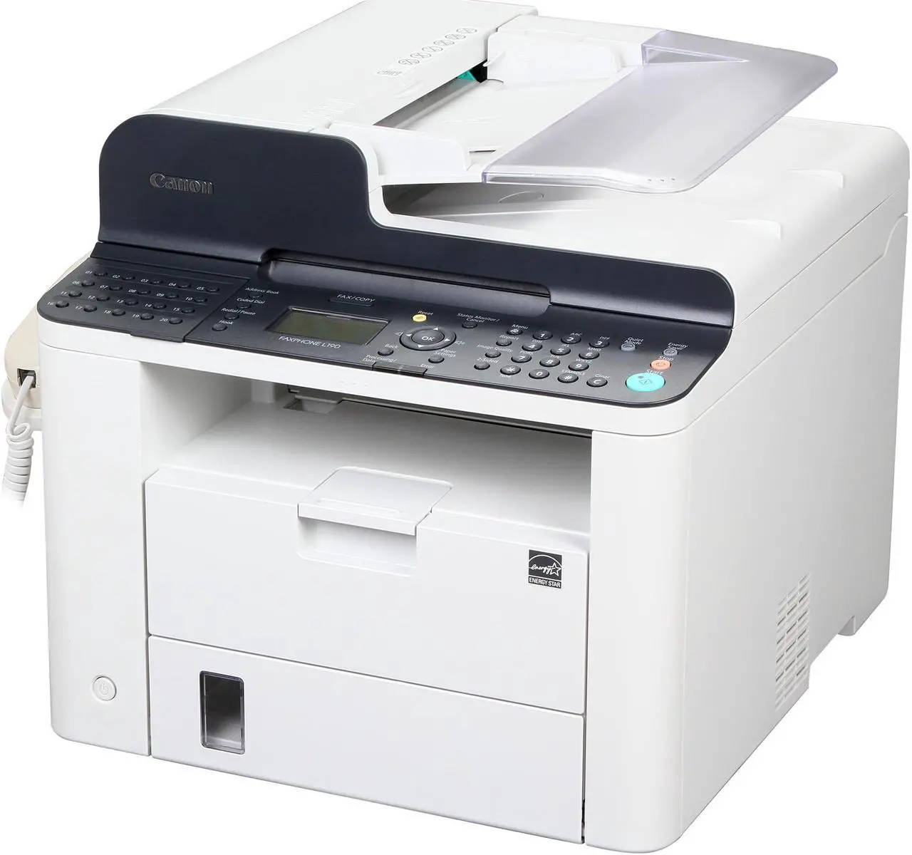 Alt view image 2 of 11 - Canon FAXPHONE L190 Monochrome Multifunction Laser Printer