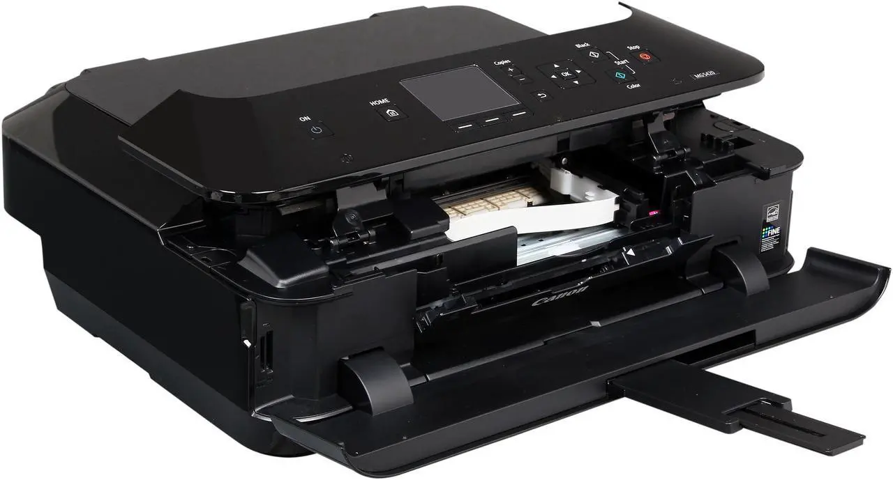 Alt view image 7 of 9 - Canon PIXMA MG5420 (Black) Wireless Color Multifunction Inkjet Printer