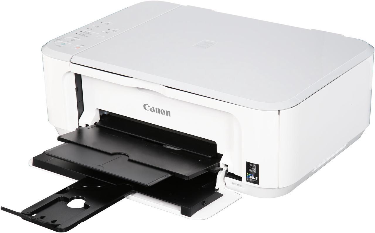 Alt view image 3 of 10 - Canon PIXMA MG3620 Wireless Inkjet All-In-One Printer, White