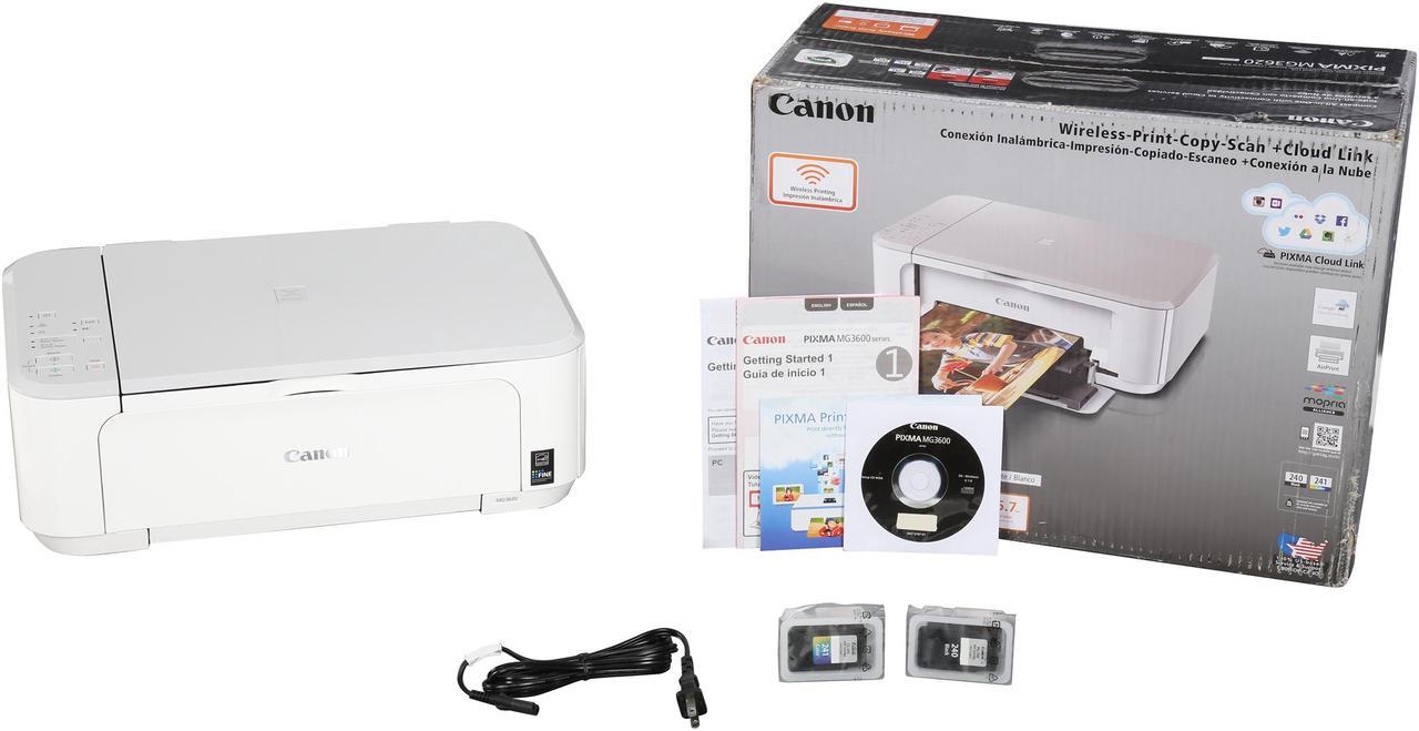 Alt view image 11 of 10 - Canon PIXMA MG3620 Wireless Inkjet All-In-One Printer, White