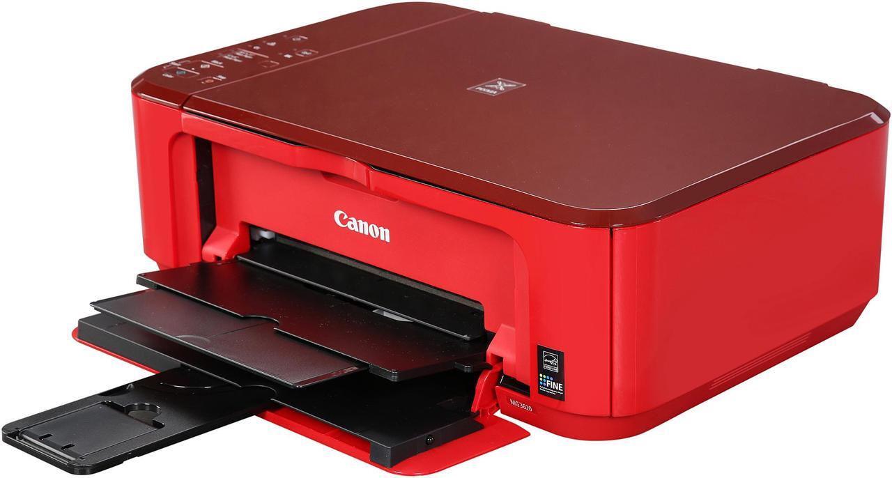 Alt view image 2 of 10 - Canon PIXMA MG3620 Wireless Inkjet All-In-One Printer, Red