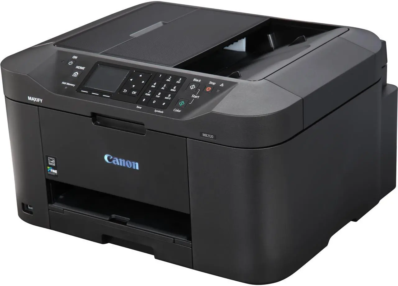 Main image of Canon MAXIFY MB2120 ESAT: 19.0 ipm Black Print Speed 600 x 1200 dpi Color Print Quality USB / Wi-Fi InkJet MFC / All-In-One Color Printer - Inkjet Printers