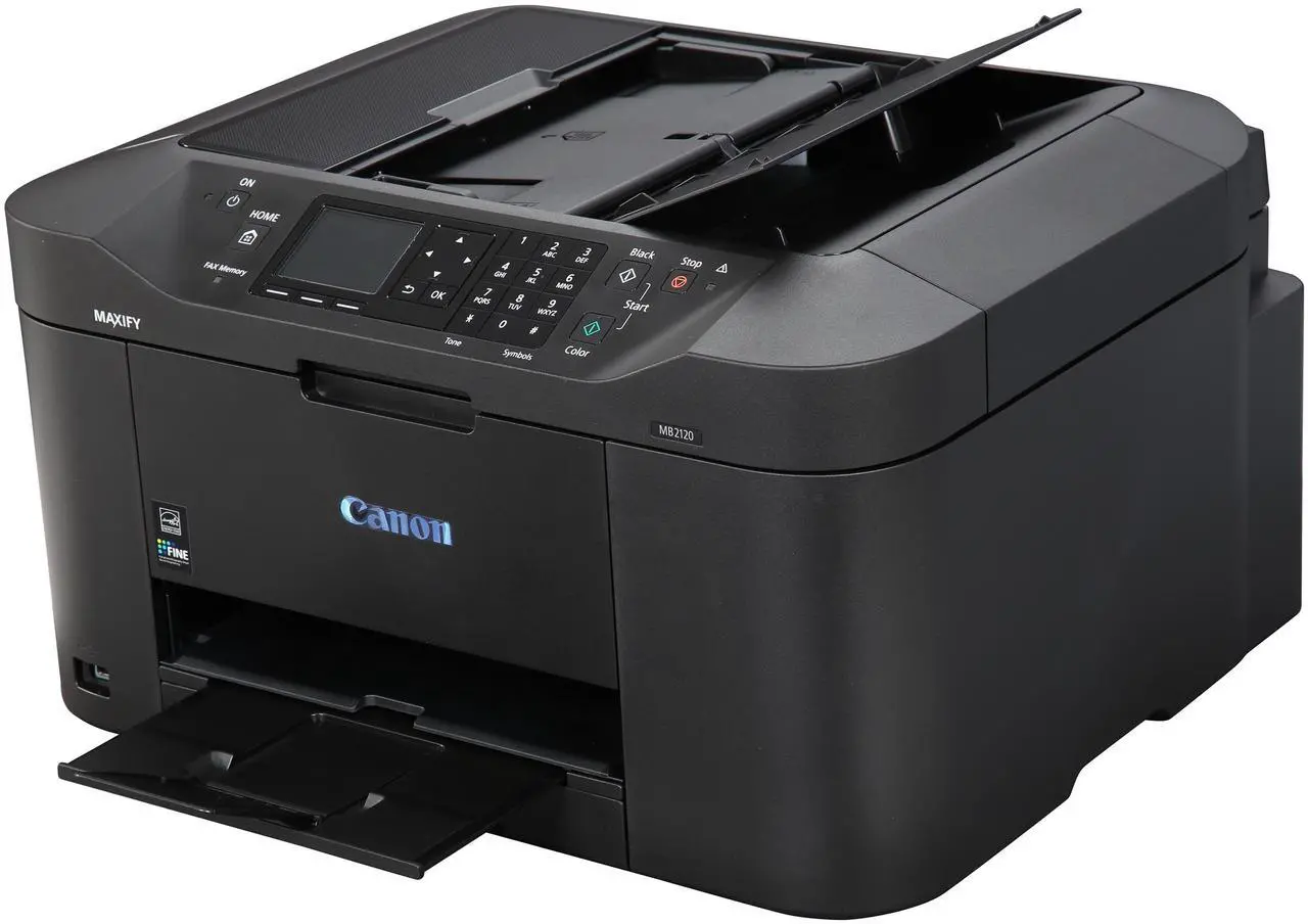 Alt view image 3 of 11 - Canon MAXIFY MB2120 ESAT: 19.0 ipm Black Print Speed 600 x 1200 dpi Color Print Quality USB / Wi-Fi InkJet MFC / All-In-One Color Printer - Inkjet Printers