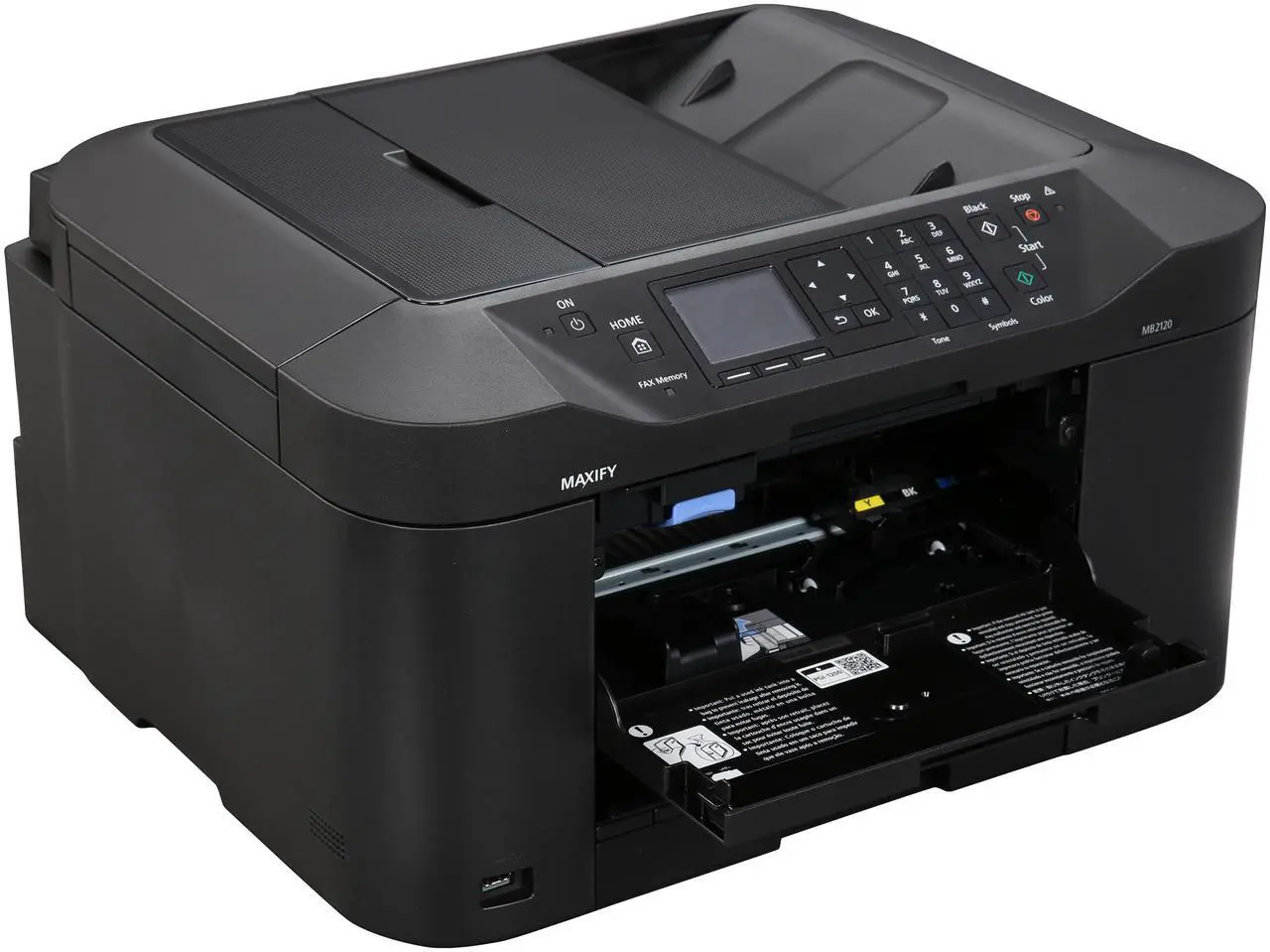 Alt view image 10 of 11 - Canon MAXIFY MB2120 ESAT: 19.0 ipm Black Print Speed 600 x 1200 dpi Color Print Quality USB / Wi-Fi InkJet MFC / All-In-One Color Printer - Inkjet Printers