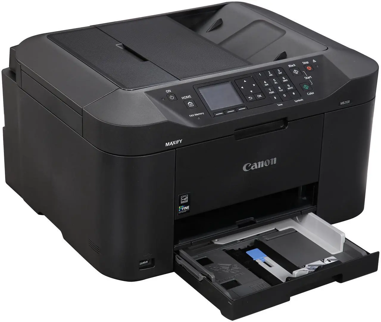 Alt view image 11 of 11 - Canon MAXIFY MB2120 ESAT: 19.0 ipm Black Print Speed 600 x 1200 dpi Color Print Quality USB / Wi-Fi InkJet MFC / All-In-One Color Printer - Inkjet Printers